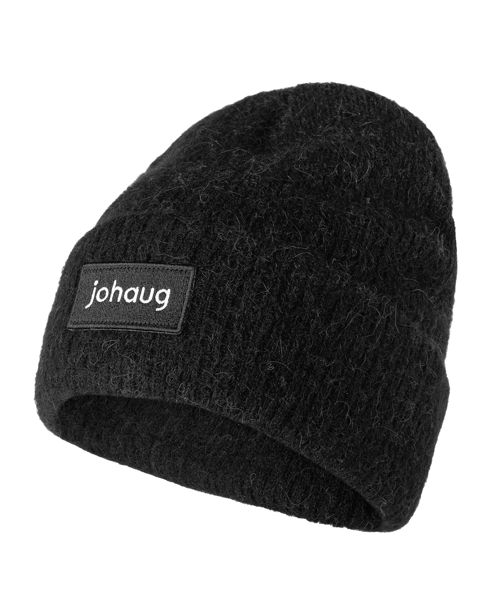 Softie Wool Rib Beanie W Black