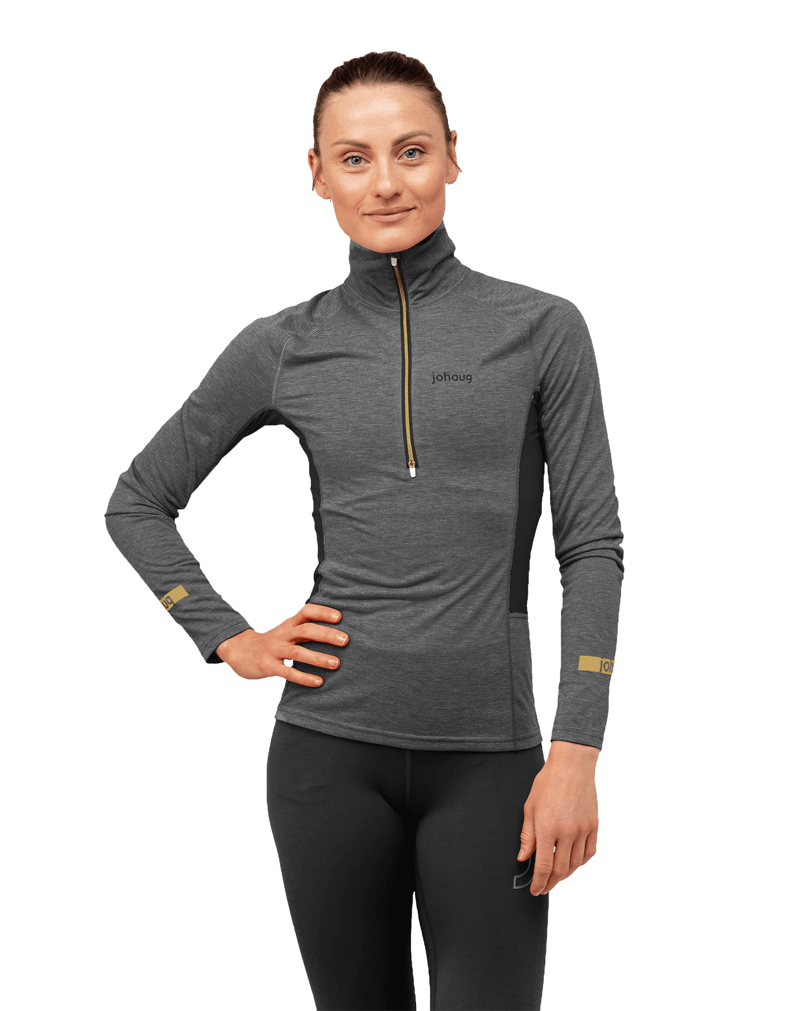 Aerial Woolmix Half Zip 2.0 W Black