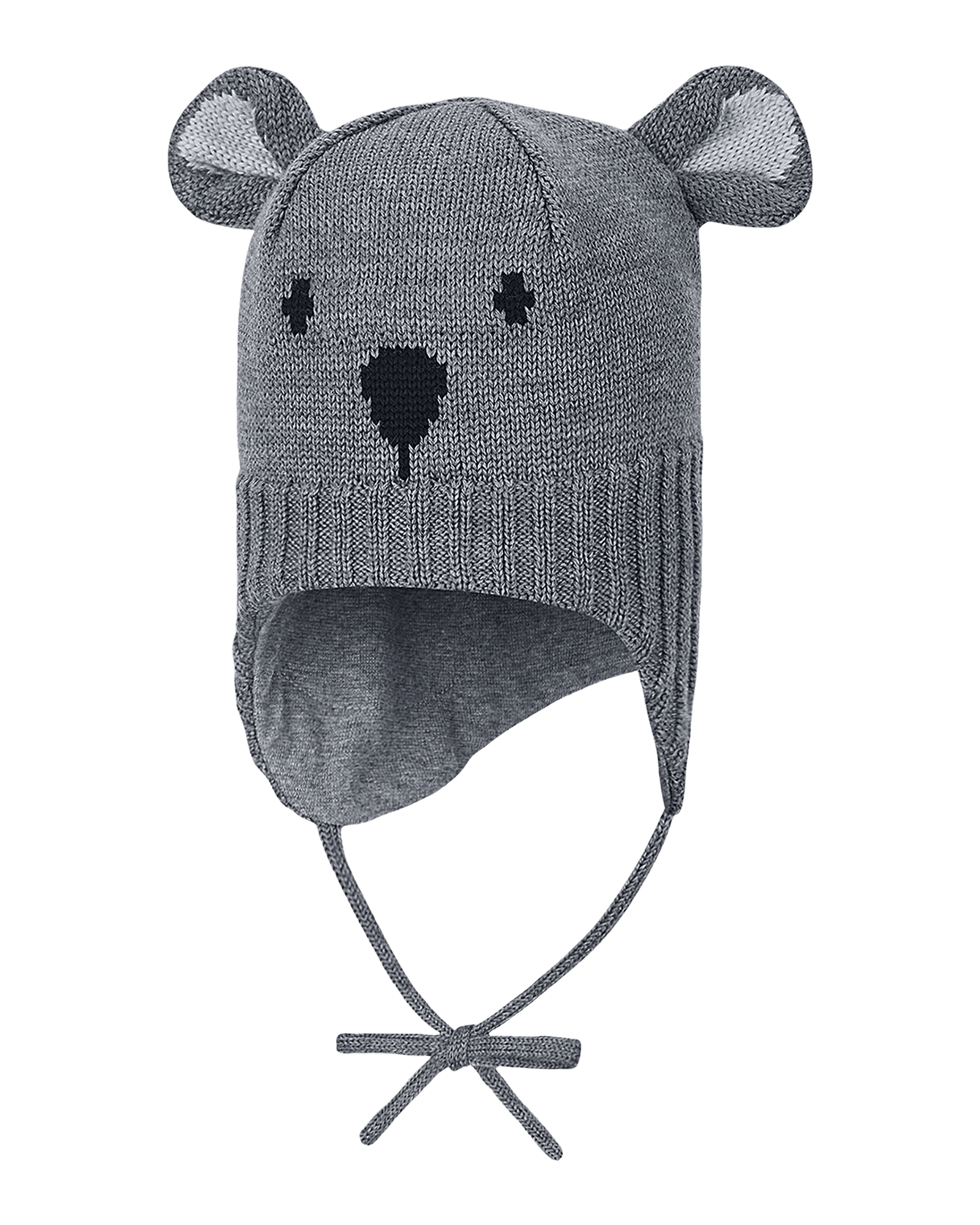 Nassu Beanie JR Melange Grey
