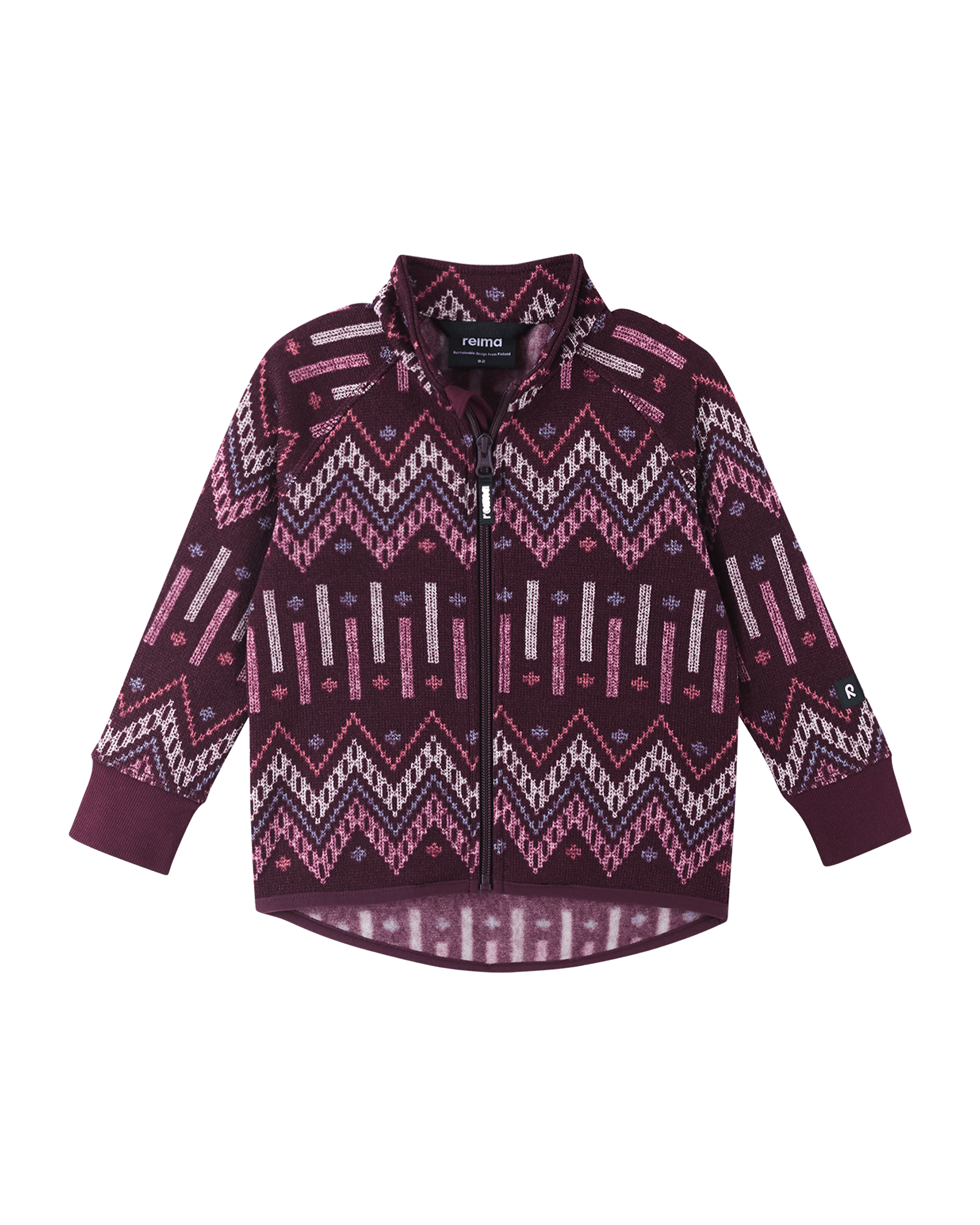 Ornament Fleece Sweater JR Deep Purple