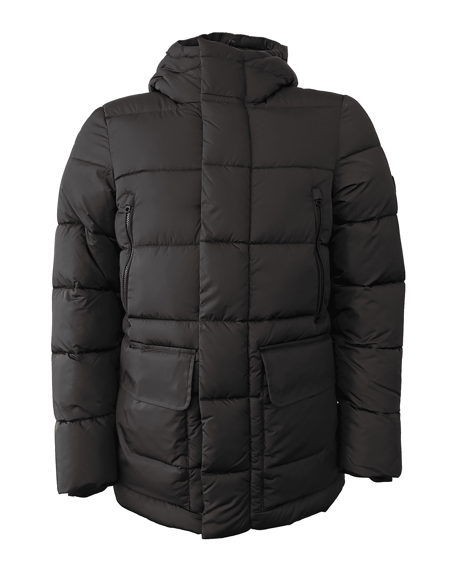 Cliff Hooded Coat D40818 M Black/Ginger Lining