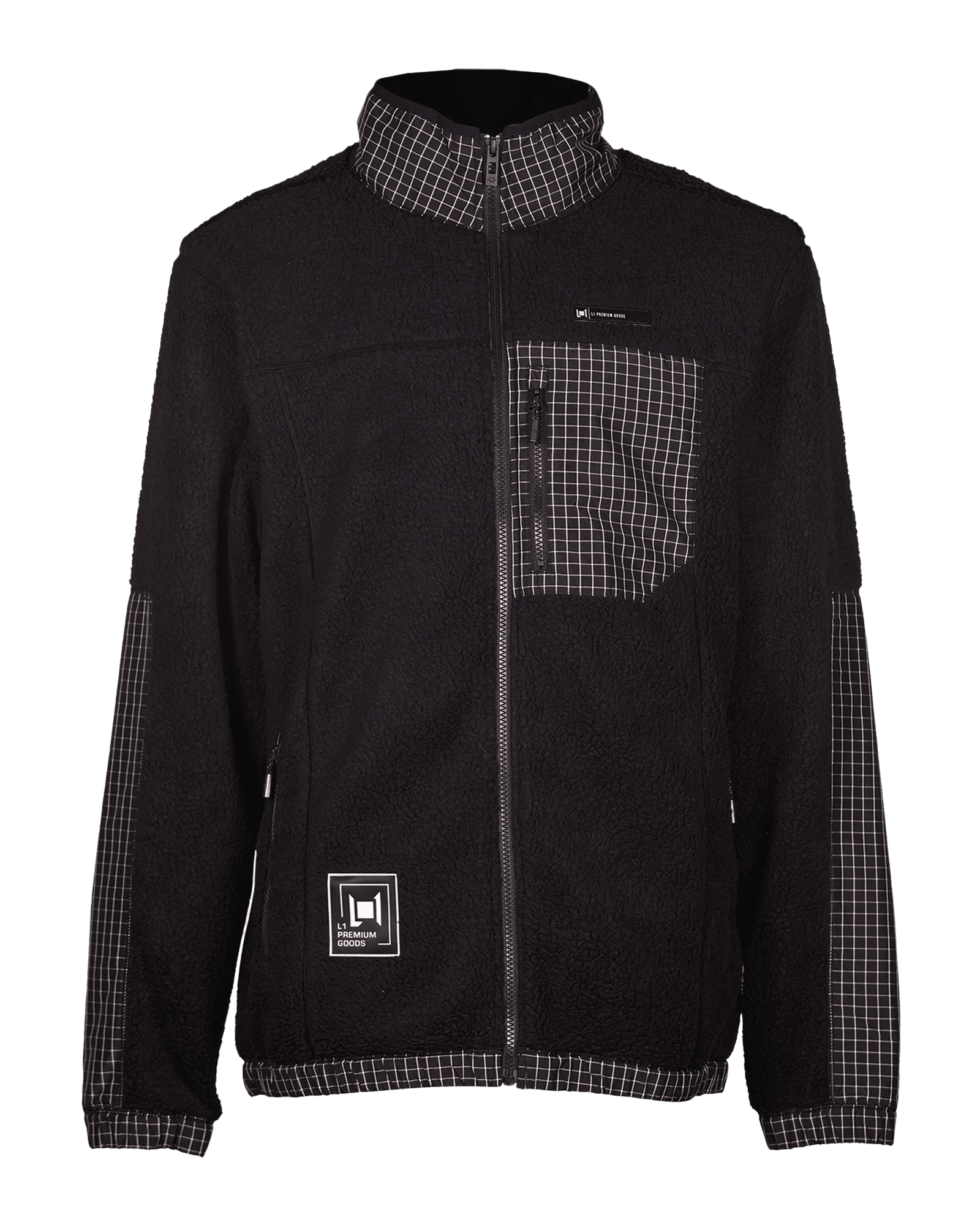 Onyx Fleece M Black/Black Check