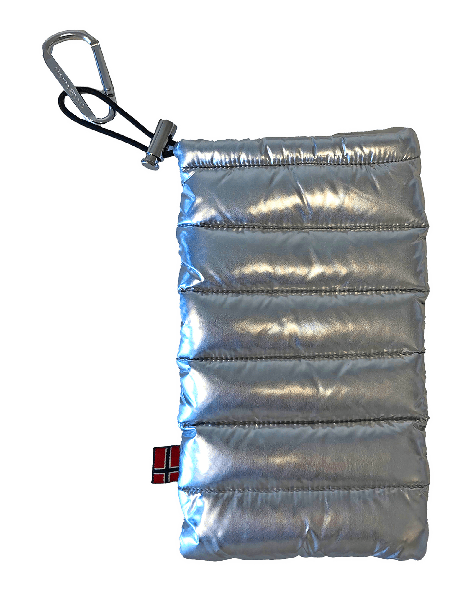 Mobile Pouch Down Silver metallic