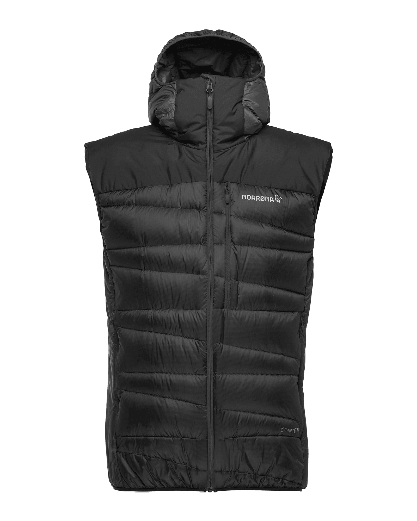 Falketind Down750 Vest M Caviar