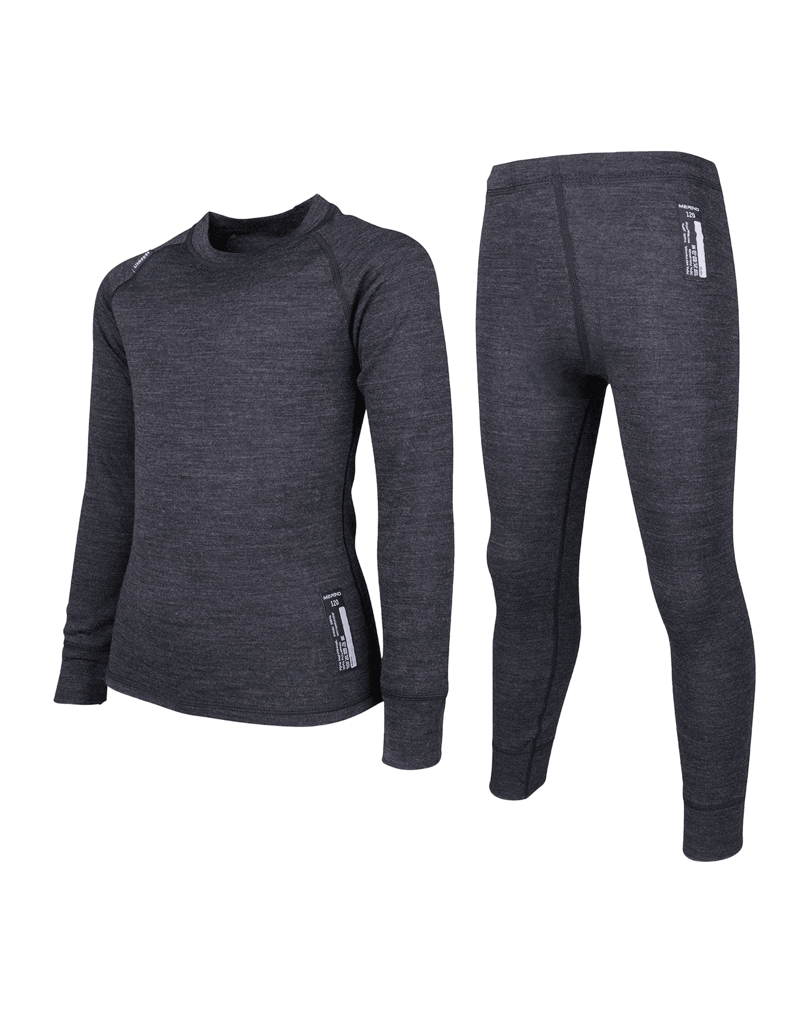 Merino Set JR Black Melange