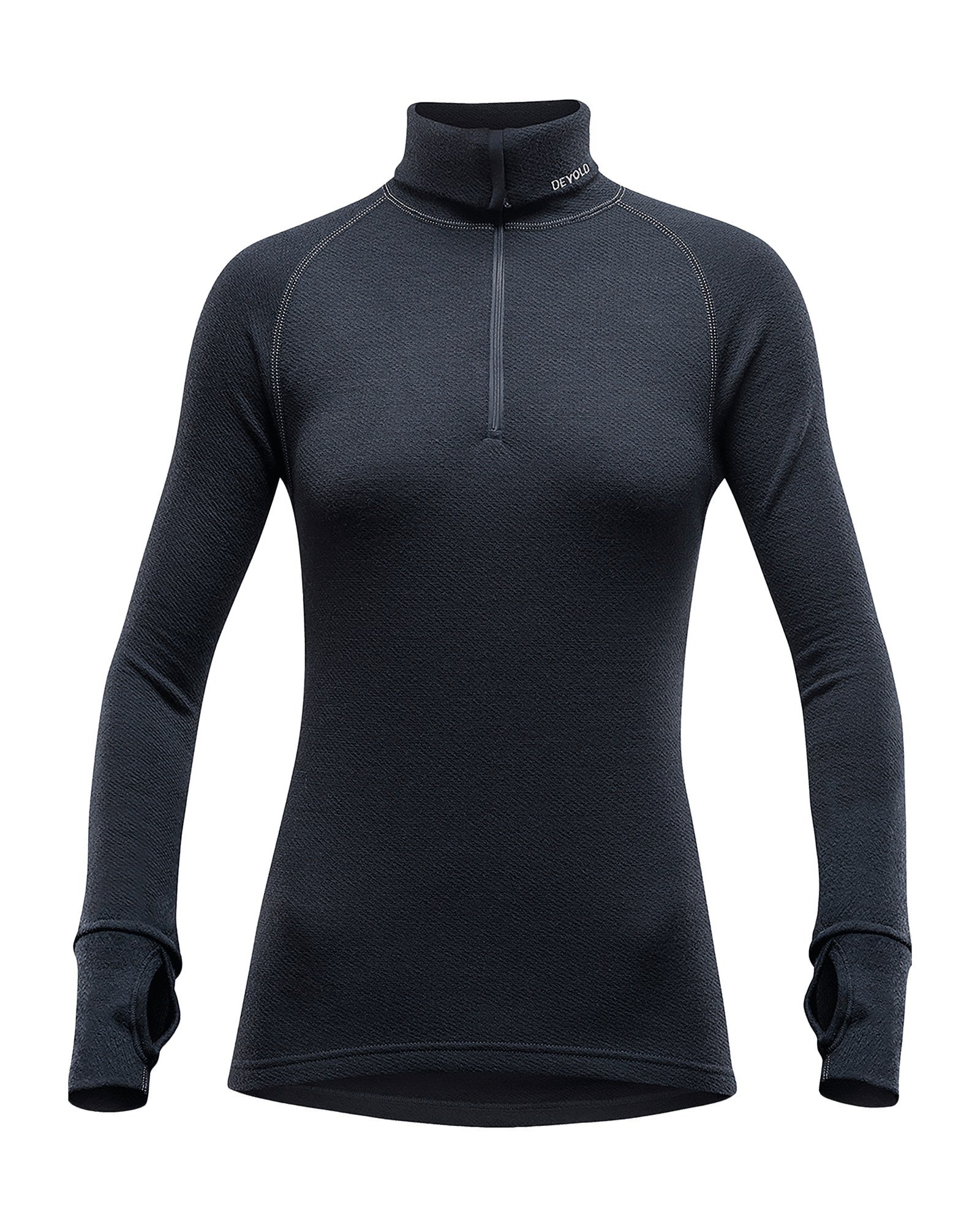 Expedition Zip Neck W Black