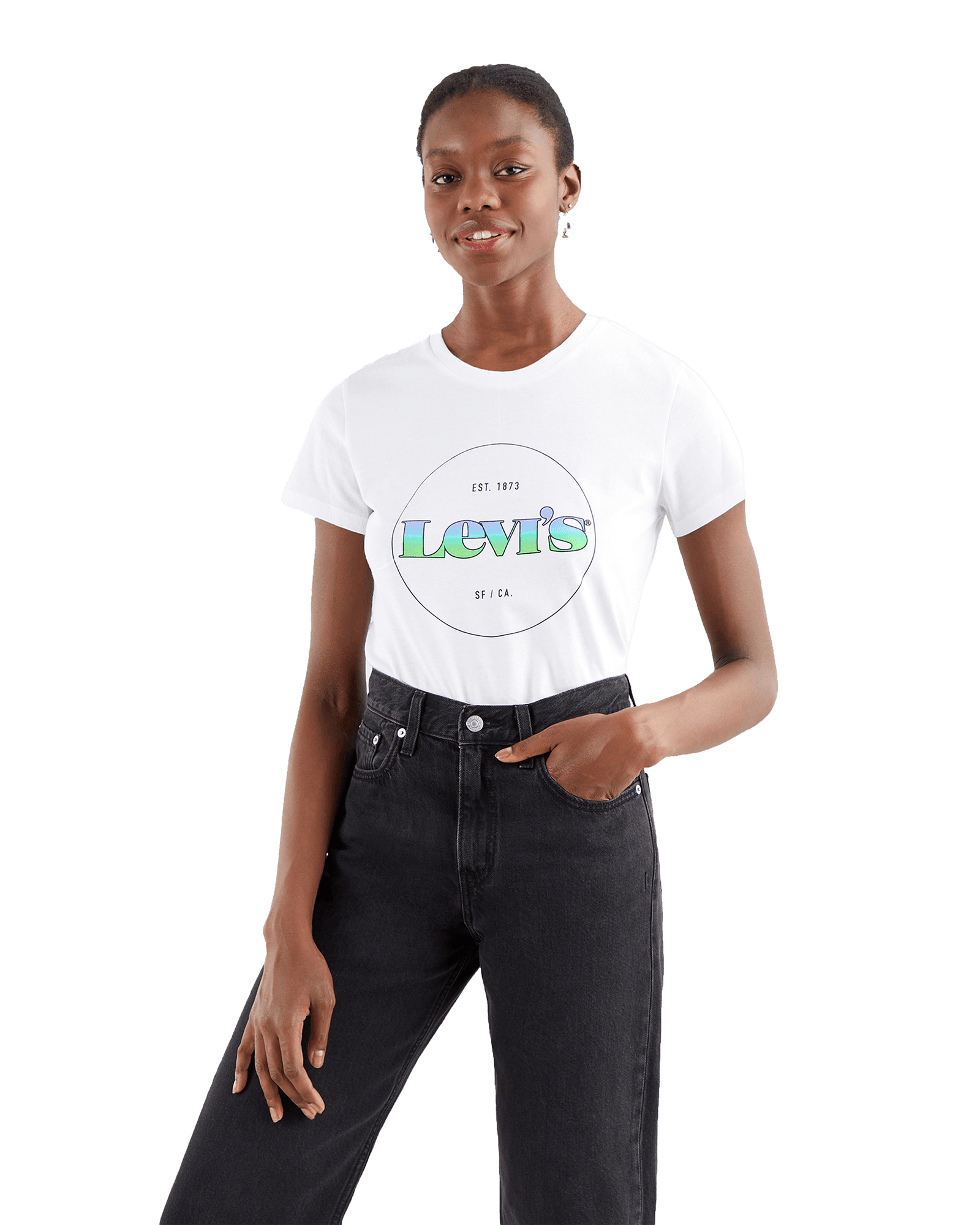 Circle Logo Gradient White+