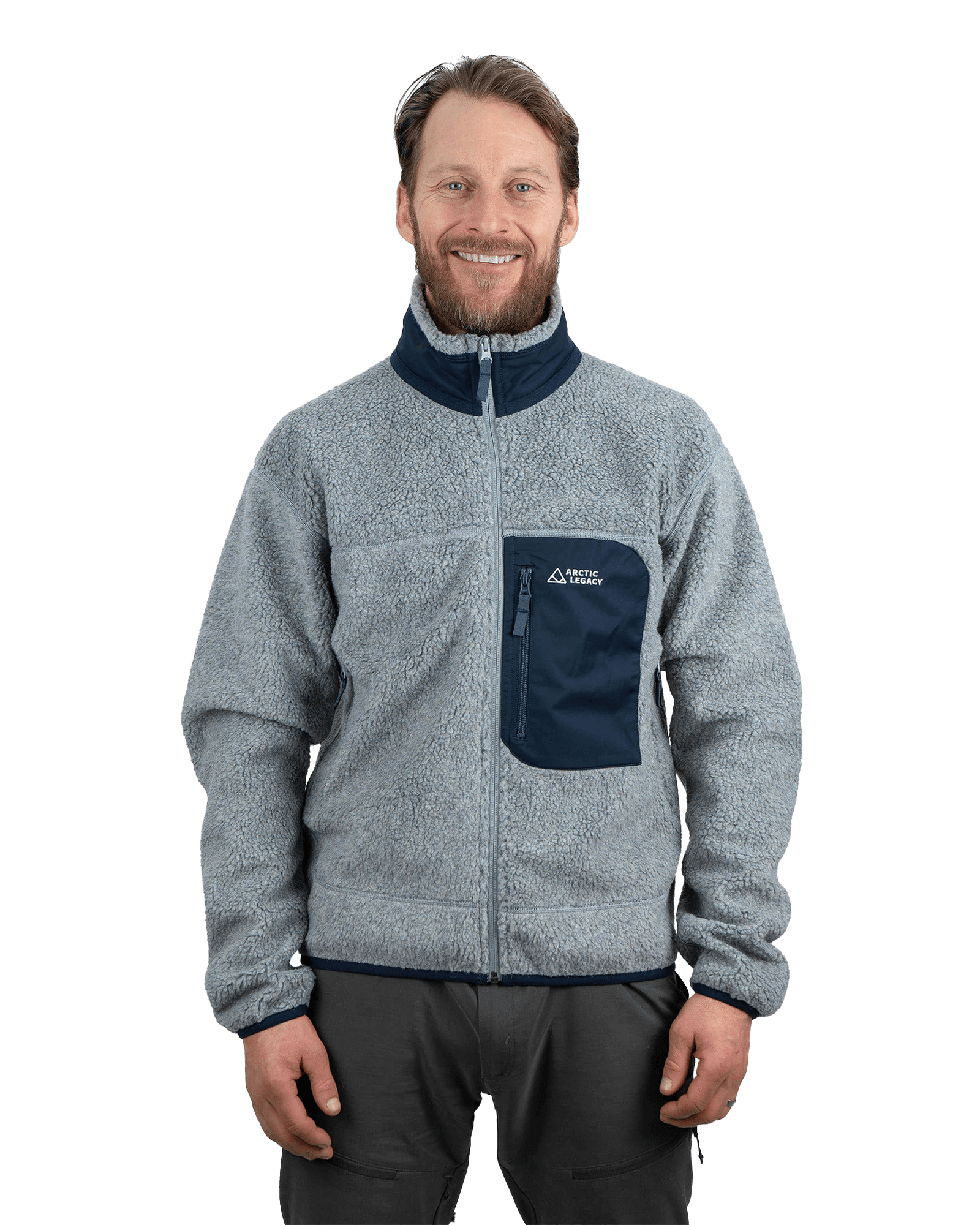 Kima Explorer Pile Jacket M Silver Ash