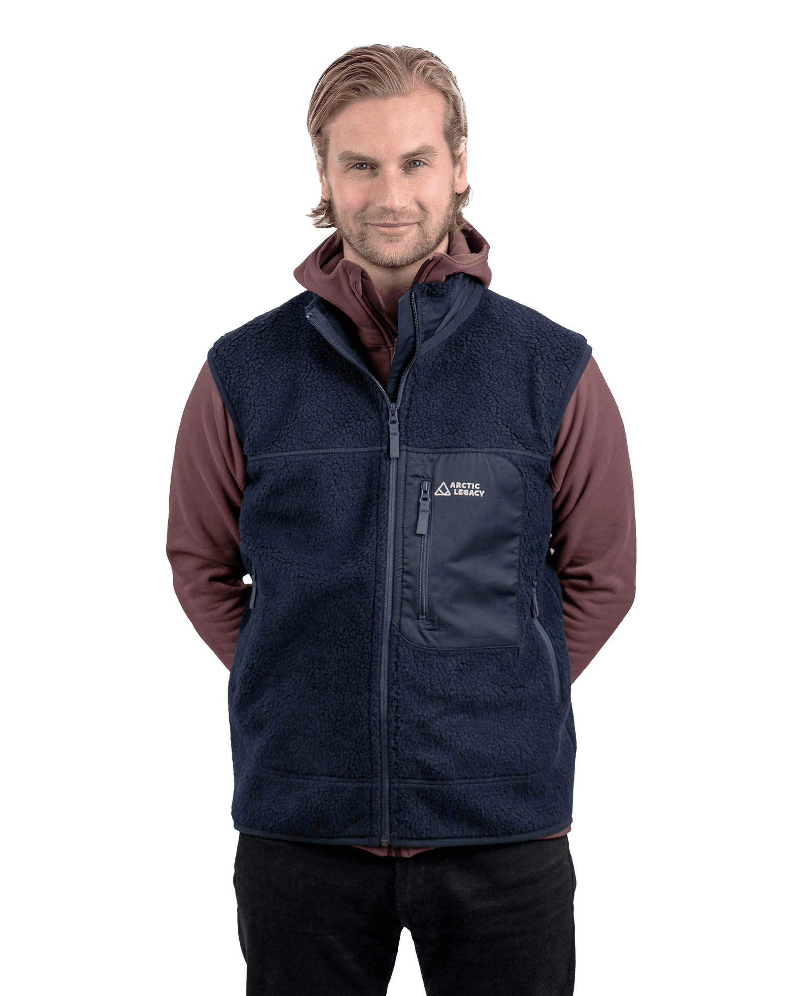 Kima Explorer Pile Vest M Indigo Blue