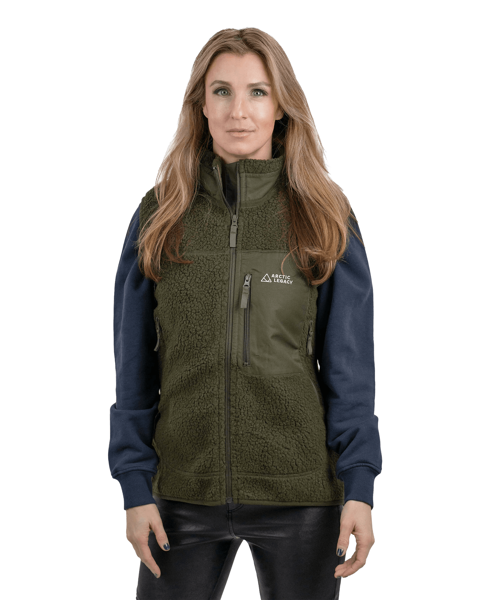 Kima Explorer Pile Vest W Army Green