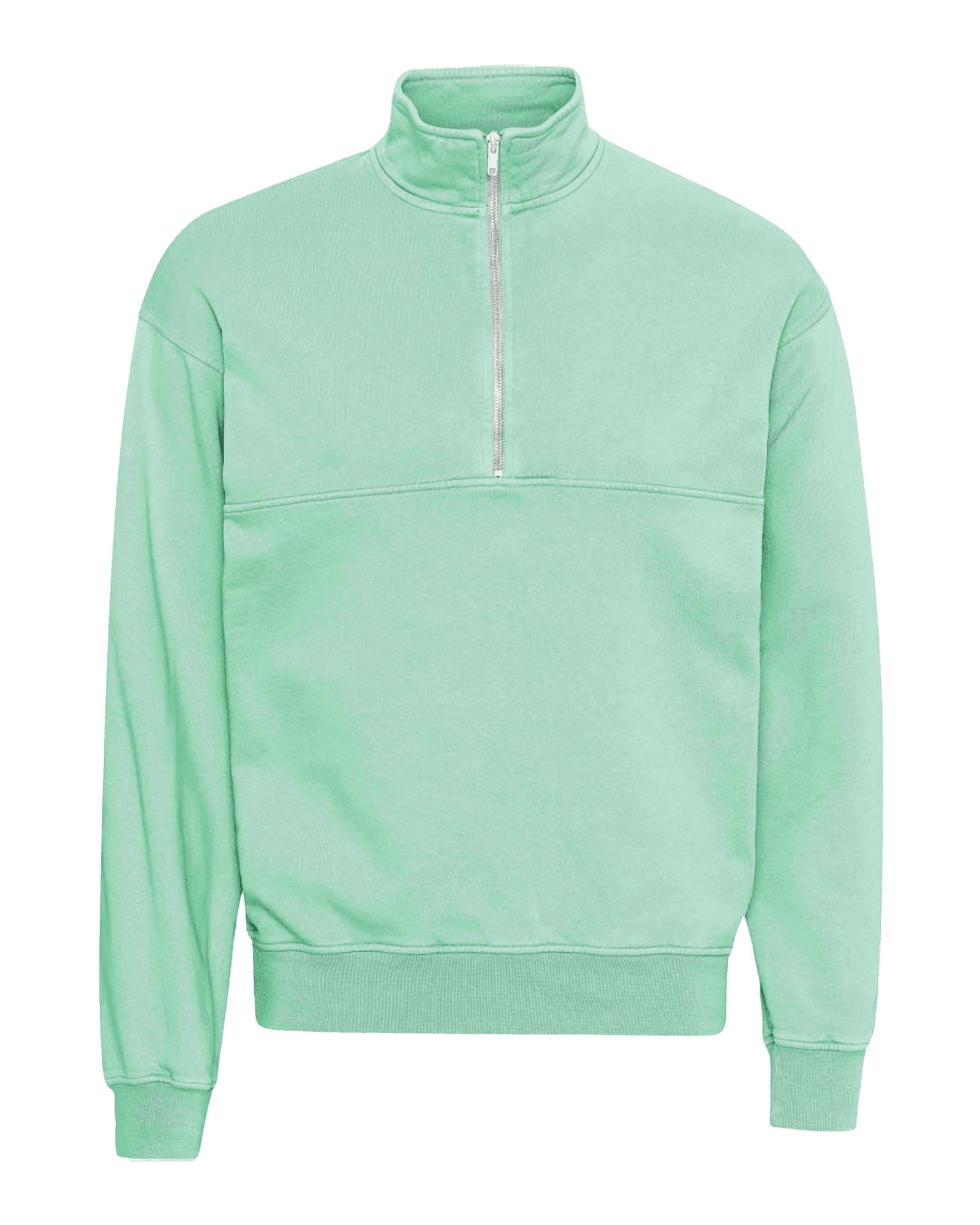 Organic Quarter Zip Seafoam Green