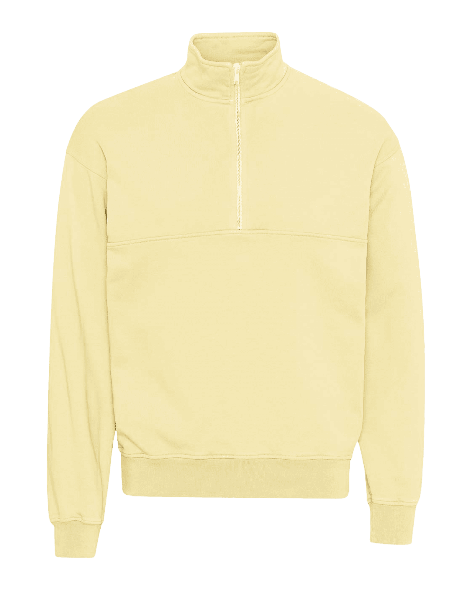 Organic Quarter Zip Soft Yellow