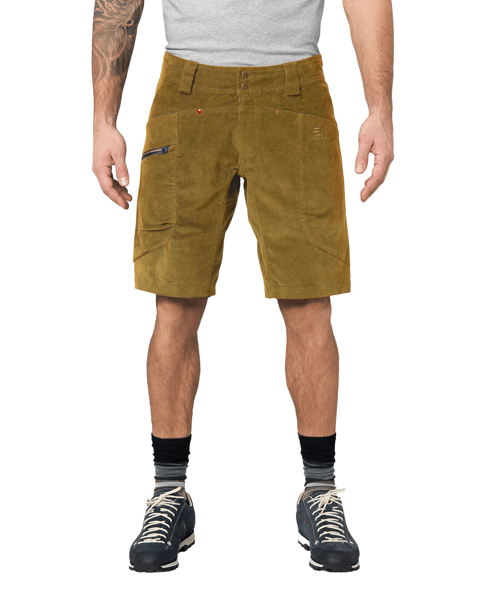 Après Cord Shorts M Mustard Brown