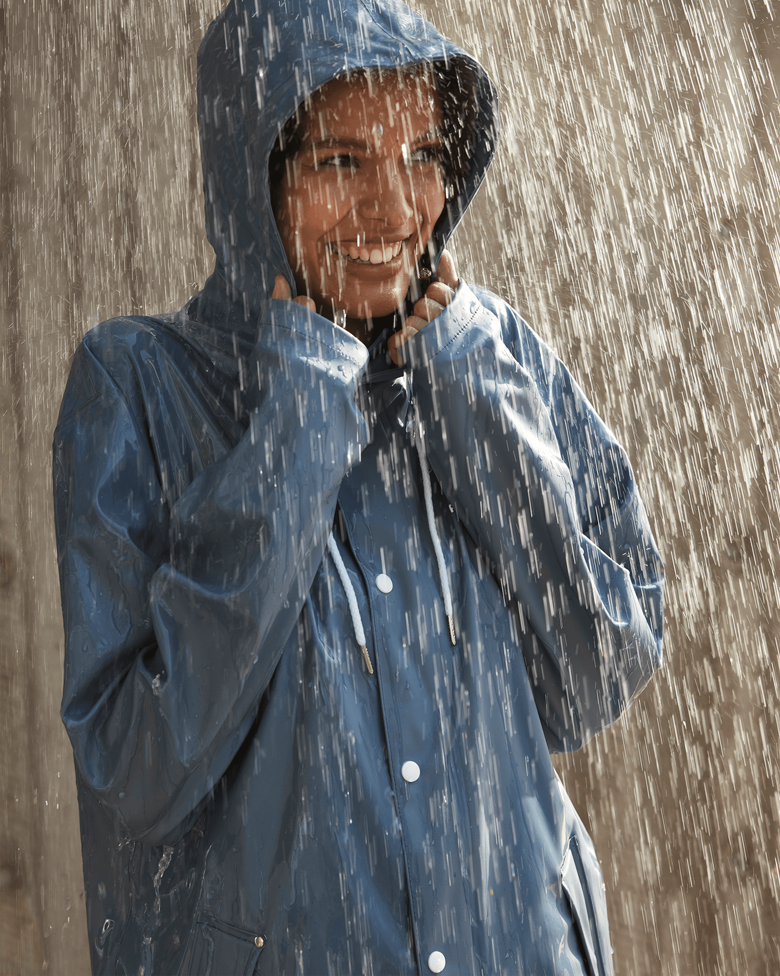 Wings Rainjacket Stone Blue