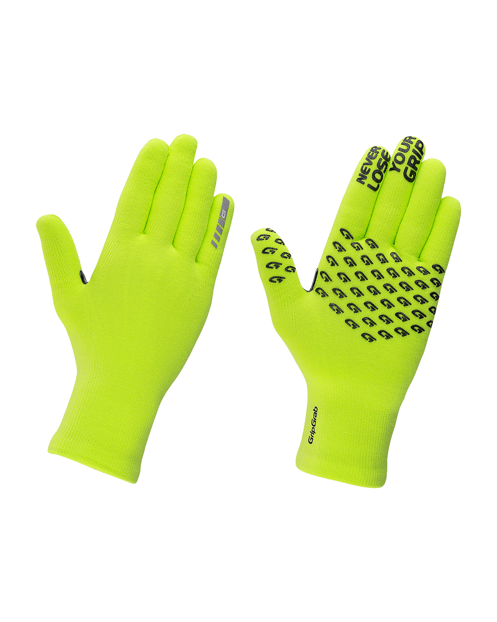 Waterproof Knitted Thermal Glove Yellow Hi-Vis