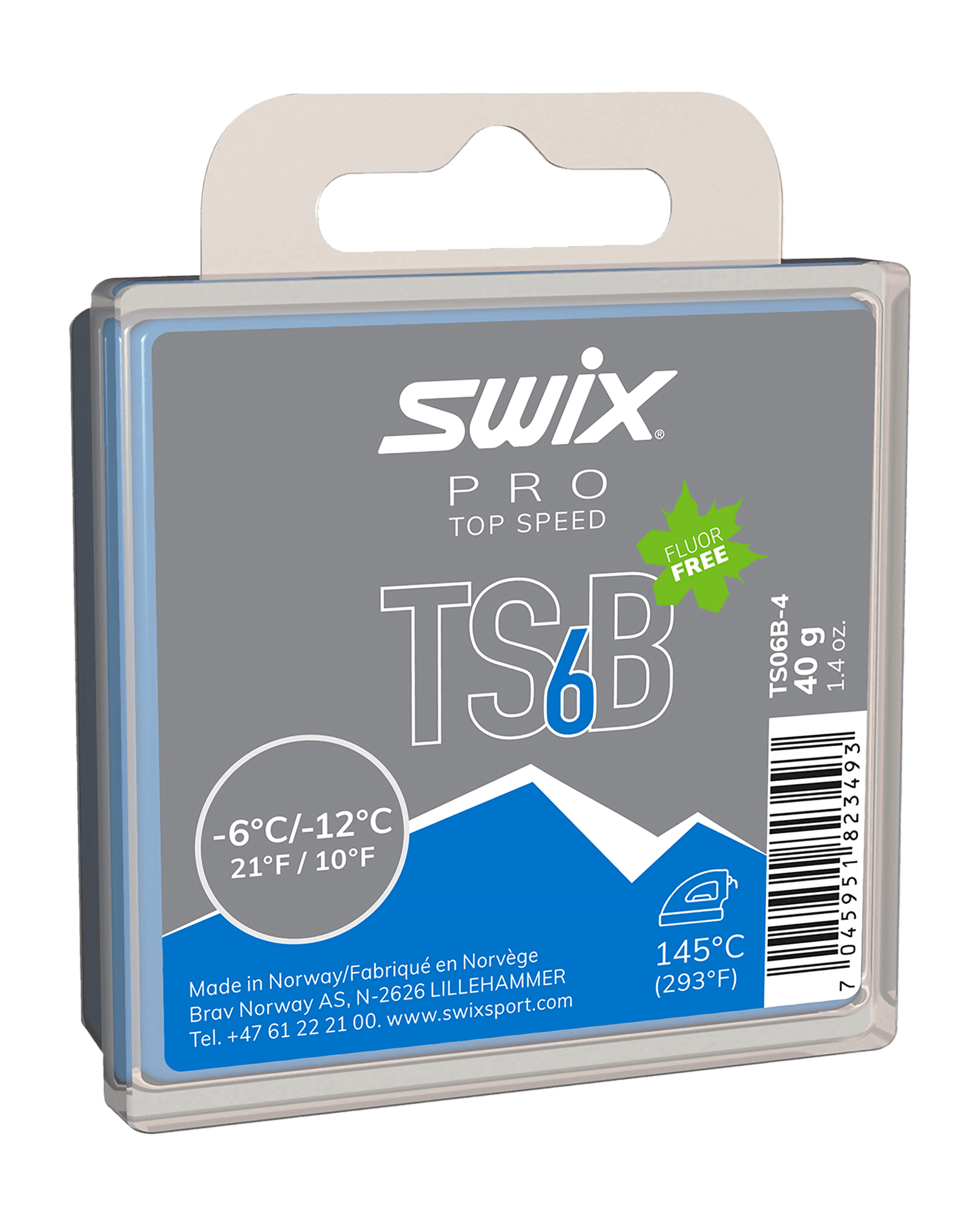 TS6 Black, -6°C/-12°C, 40g One Colour