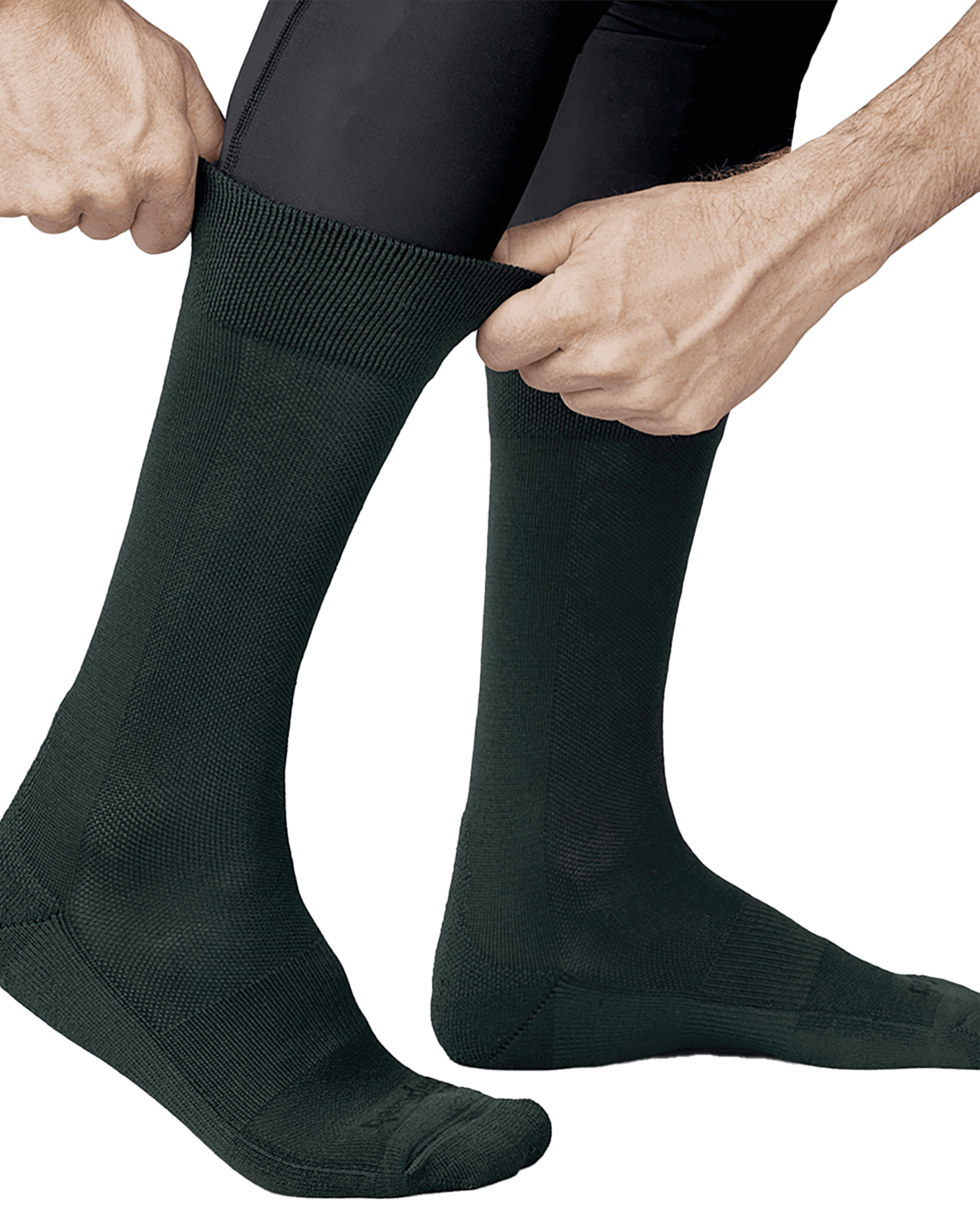 Winter Merino High Cut Socks Green
