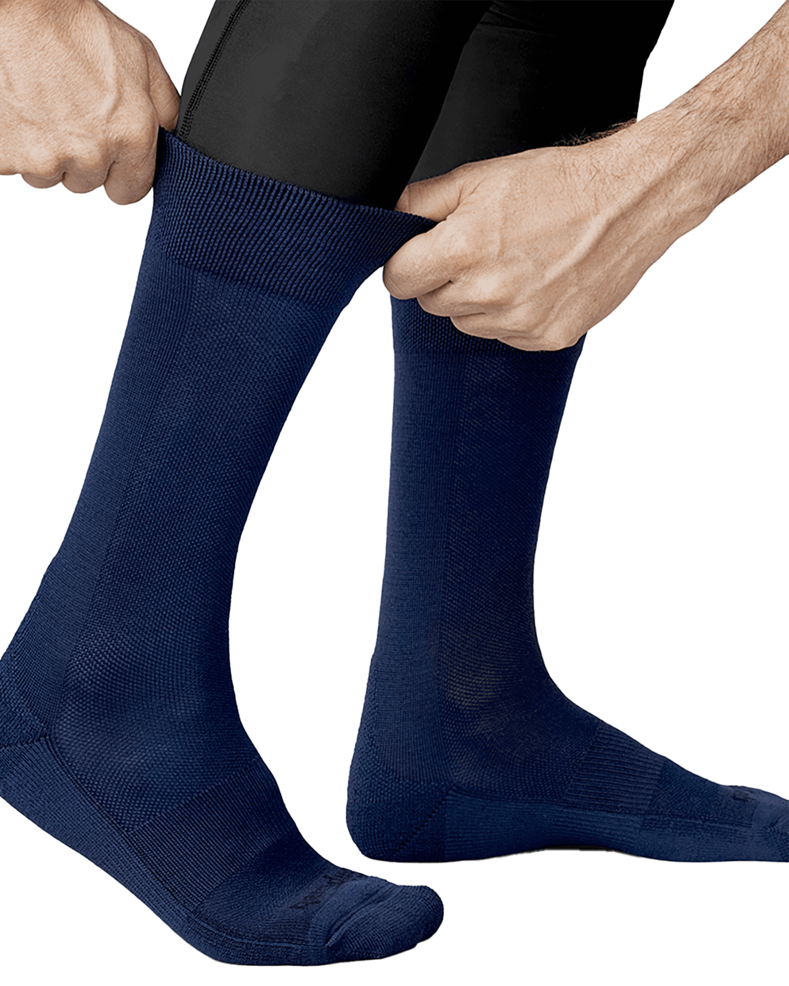 Winter Merino High Cut Socks Navy Blue