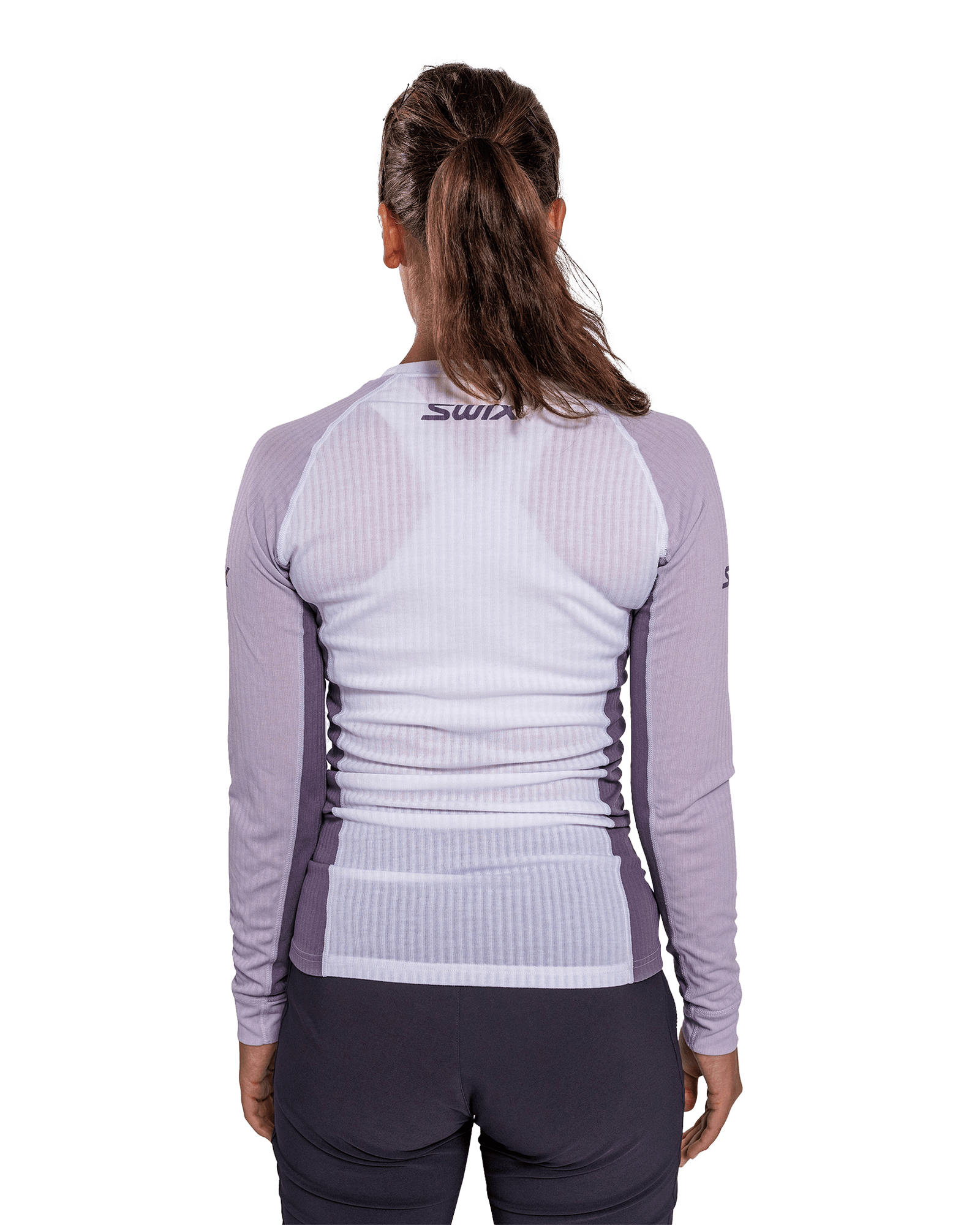 Bright White/ Dusty Purple