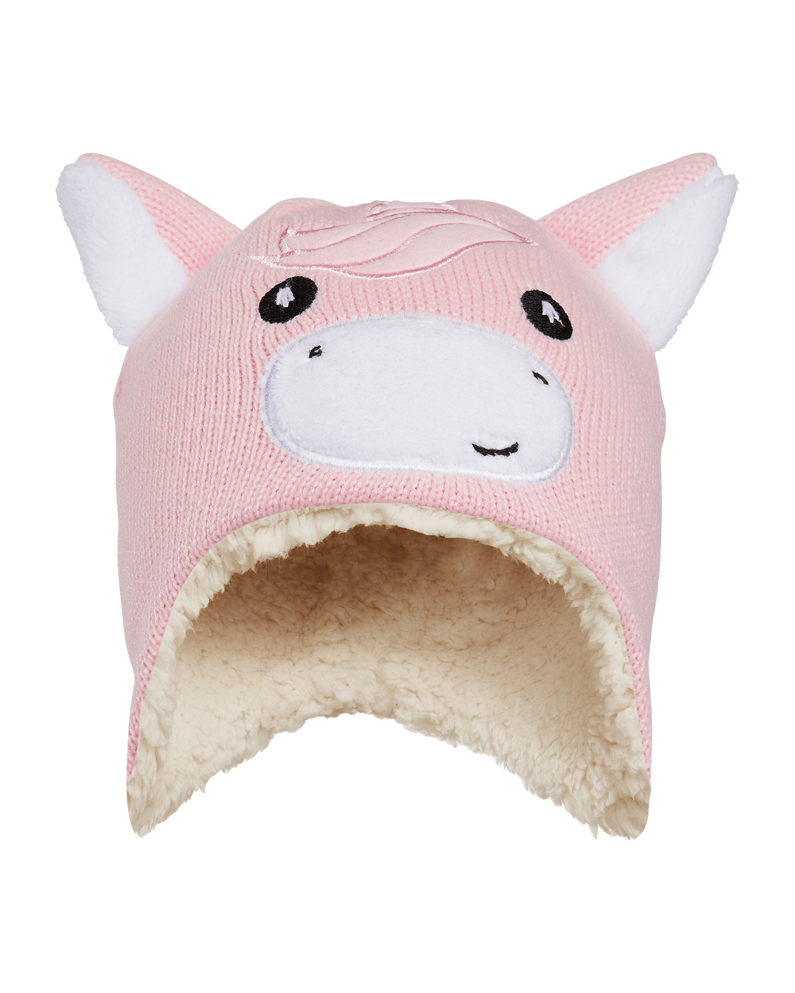 Sherpa Animal Hat JR Pinky Unicorn