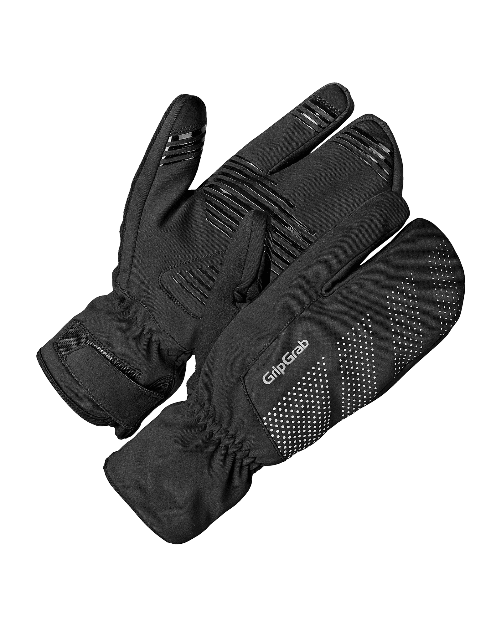 Ride Windproof Deep Winter Lobster Gloves Black