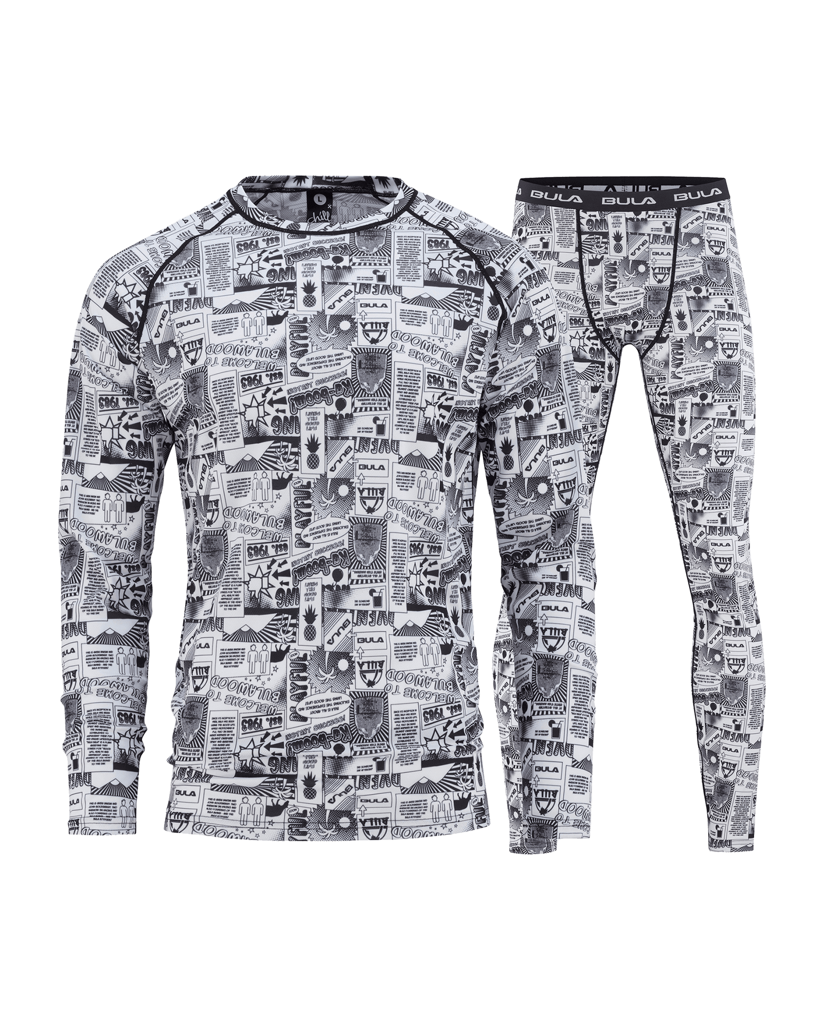 Off Course Baselayerset M Black