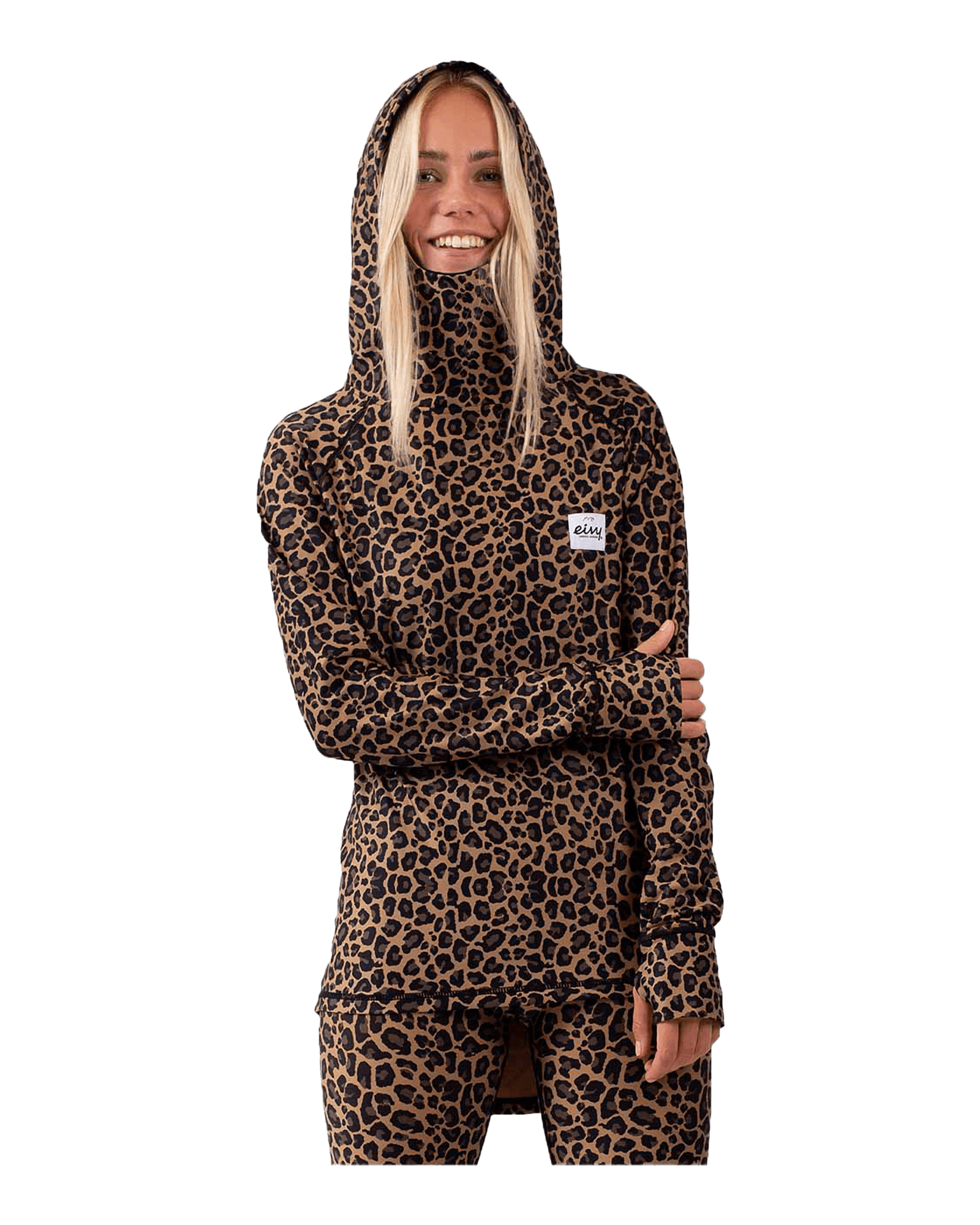 Icecold Hood Top W Leopard