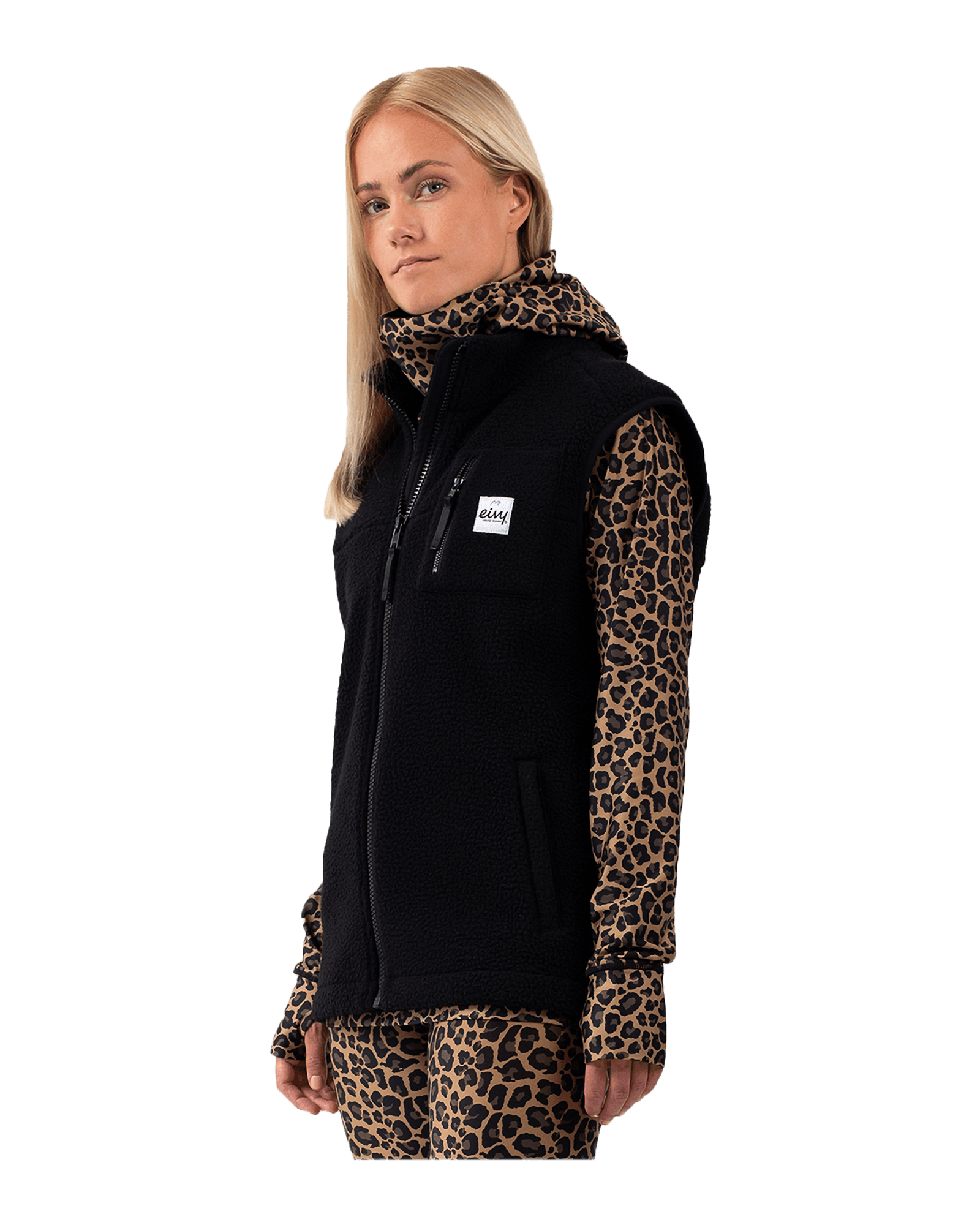 Lumberjackie Sherpa Vest W Black