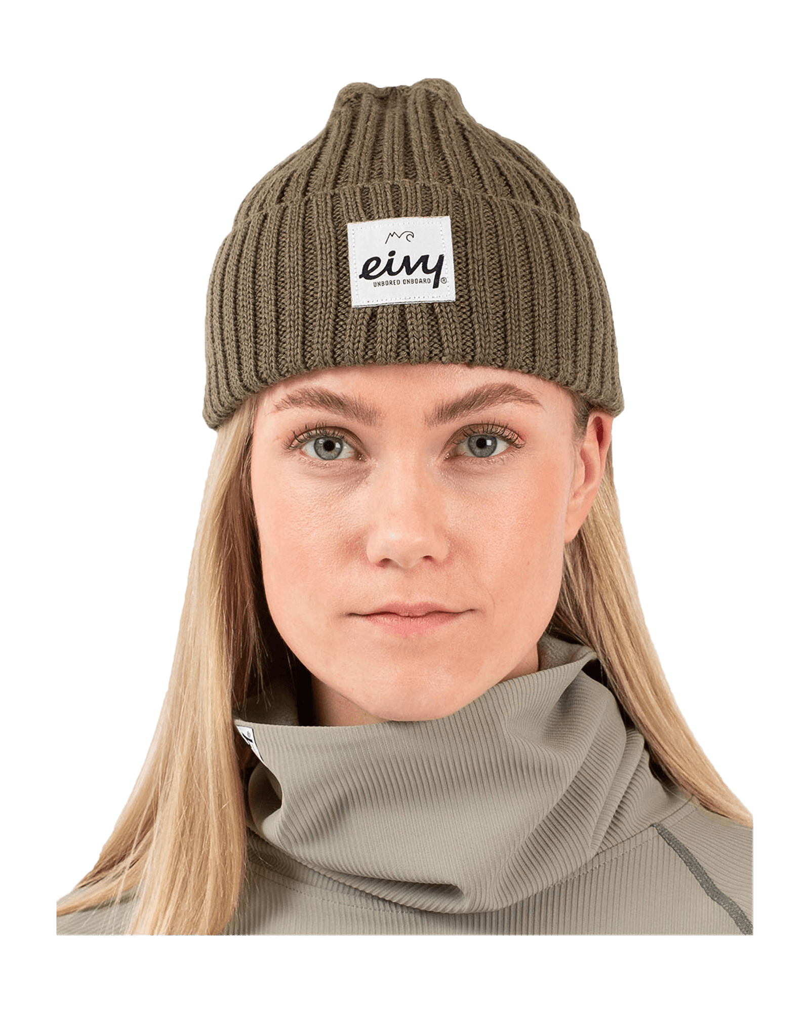 Sea Rib Wool Beanie Faded Oak