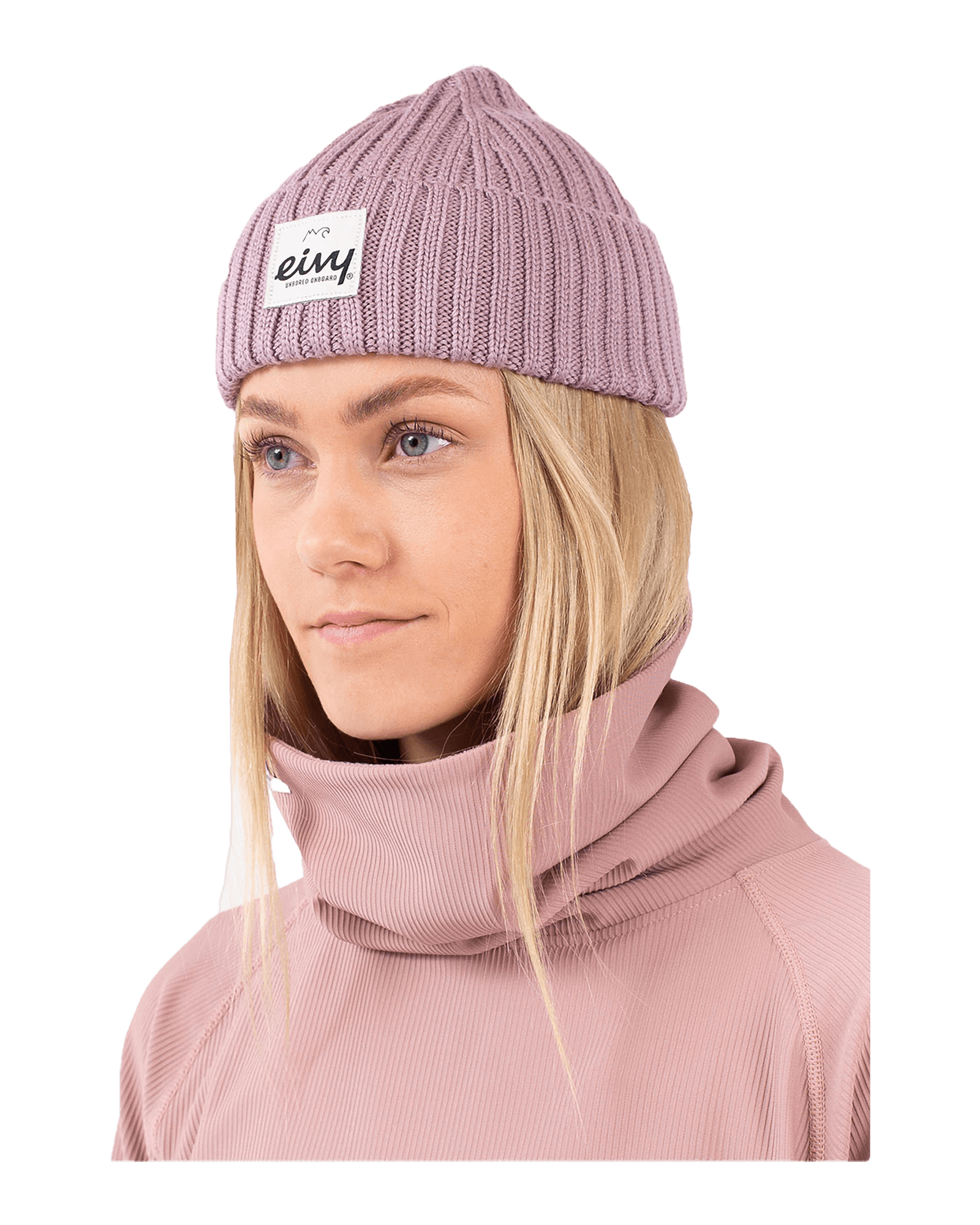 Sea Rib Wool Beanie Faded Woodrose