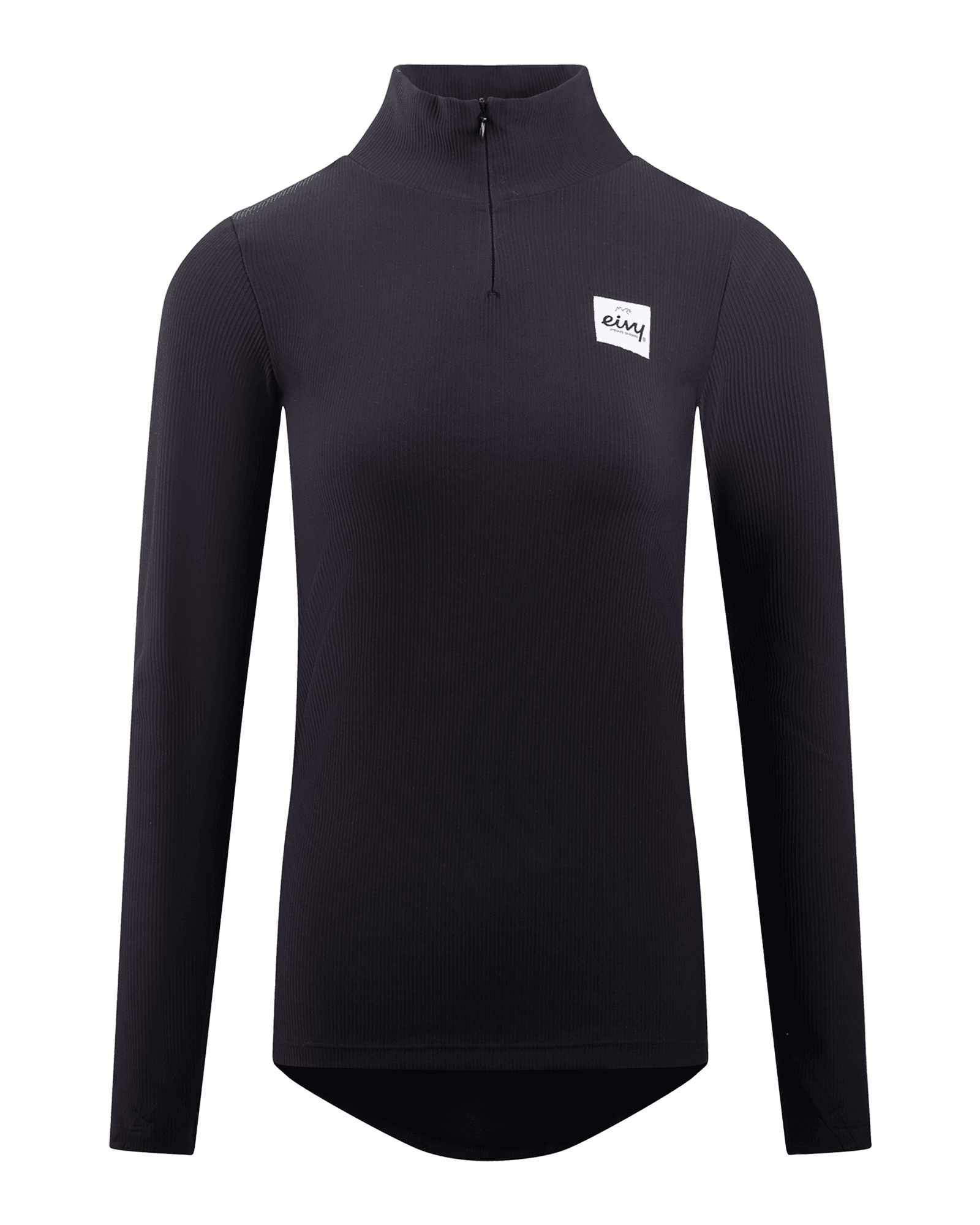 Journey Rib Top W Black