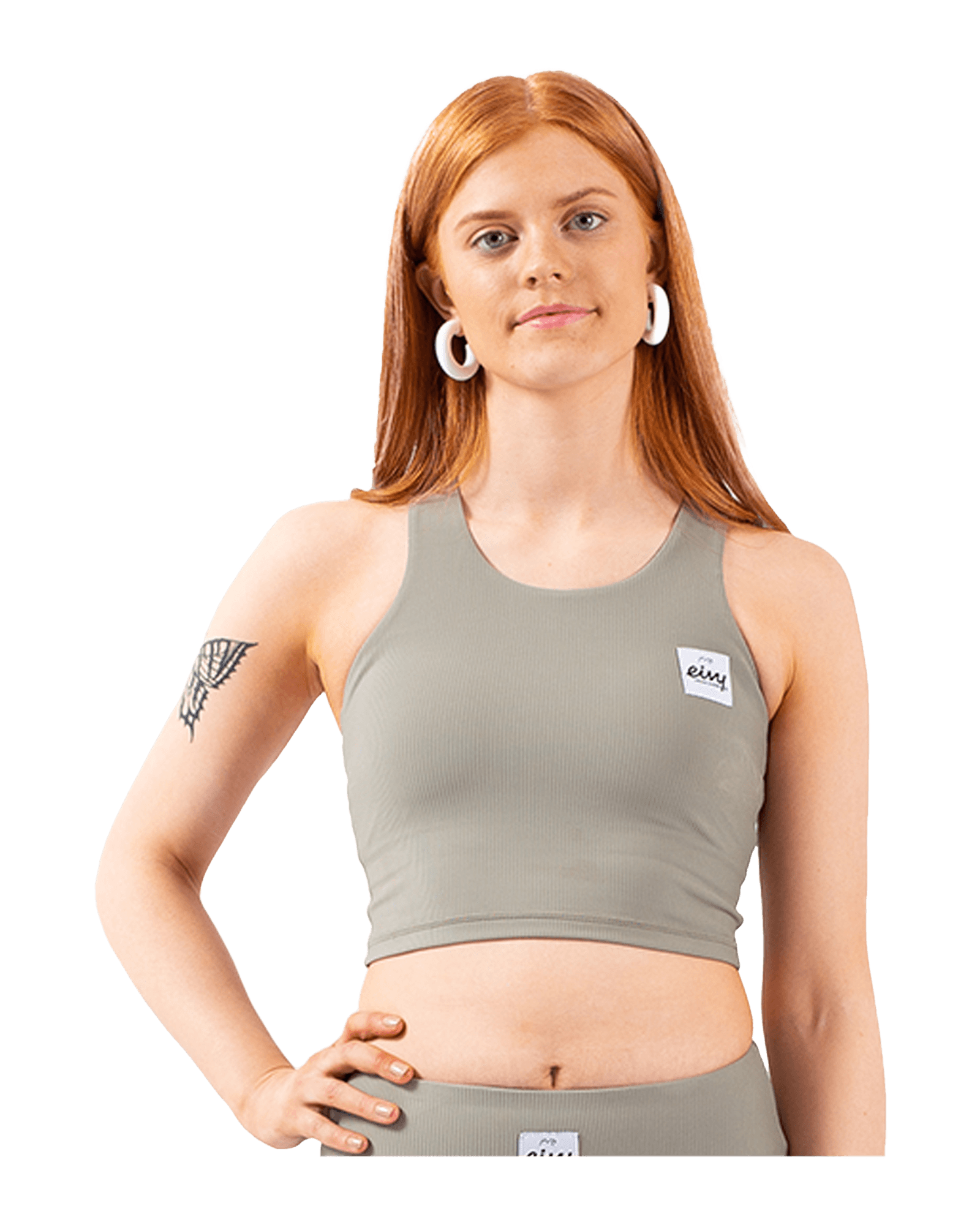 Cover Up Rib Top W Faded Oak