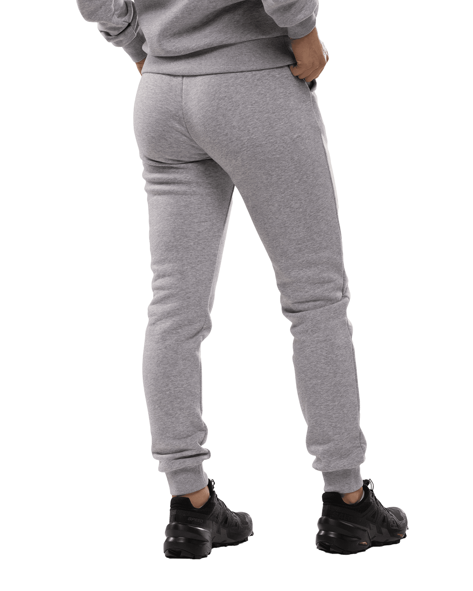 Grey Melange/White