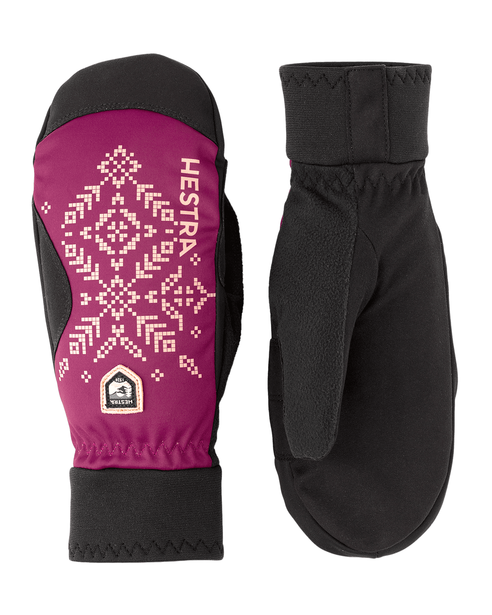XC Primaloft W - Mitt Bordeaux Print