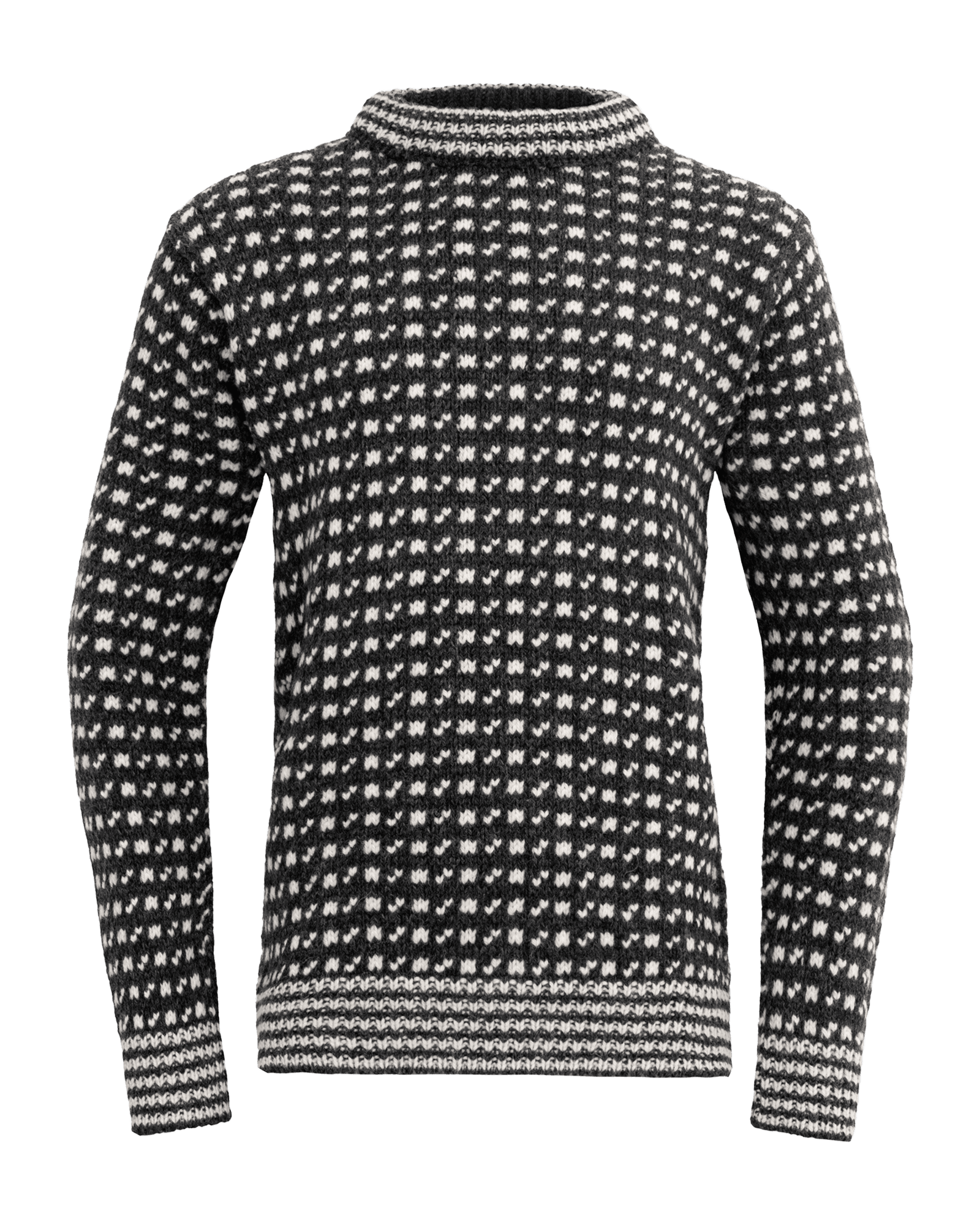 Original Islender Wool Sweater Anthracite/Offwhite