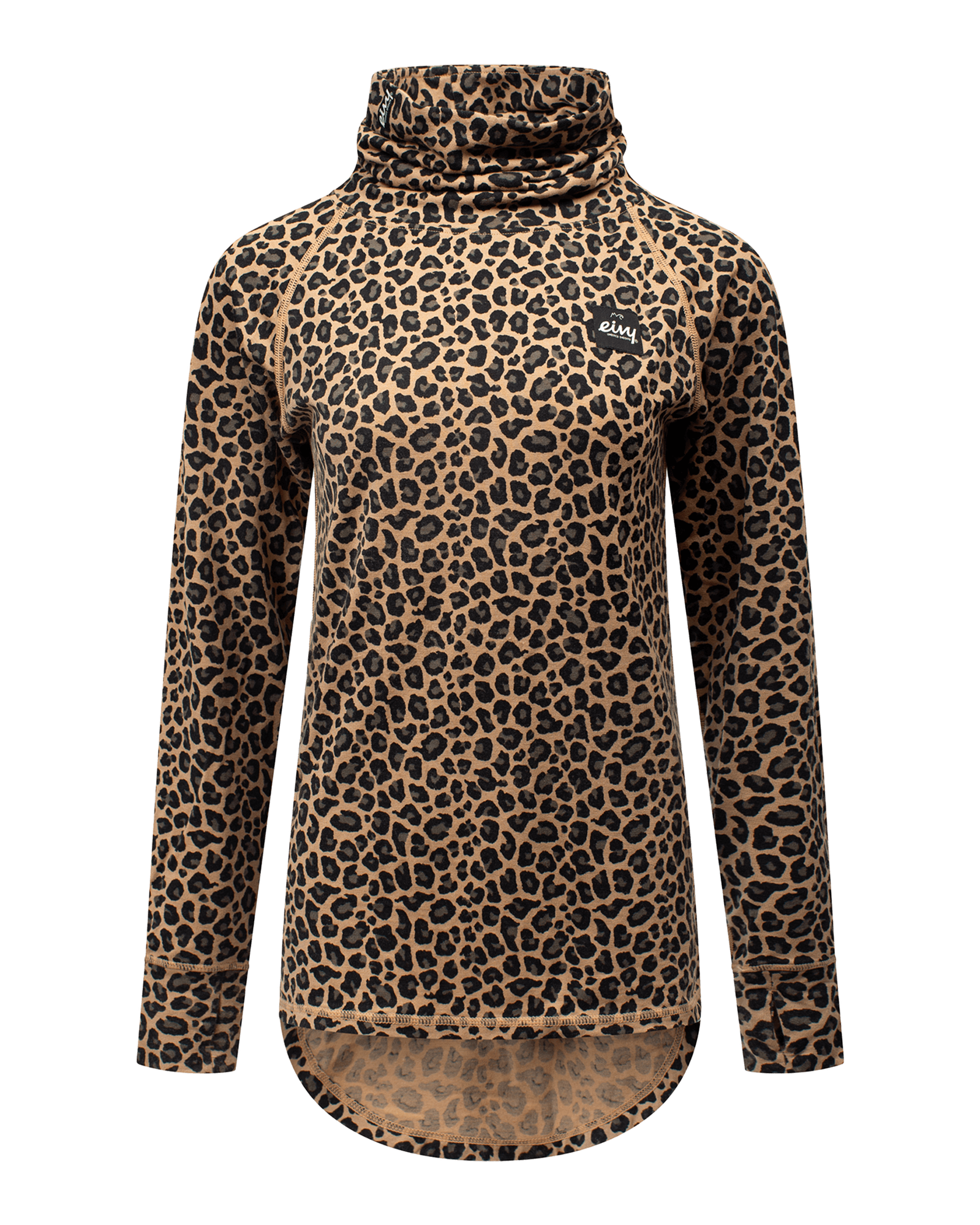 Icecold Merino Wool Top W Leopard