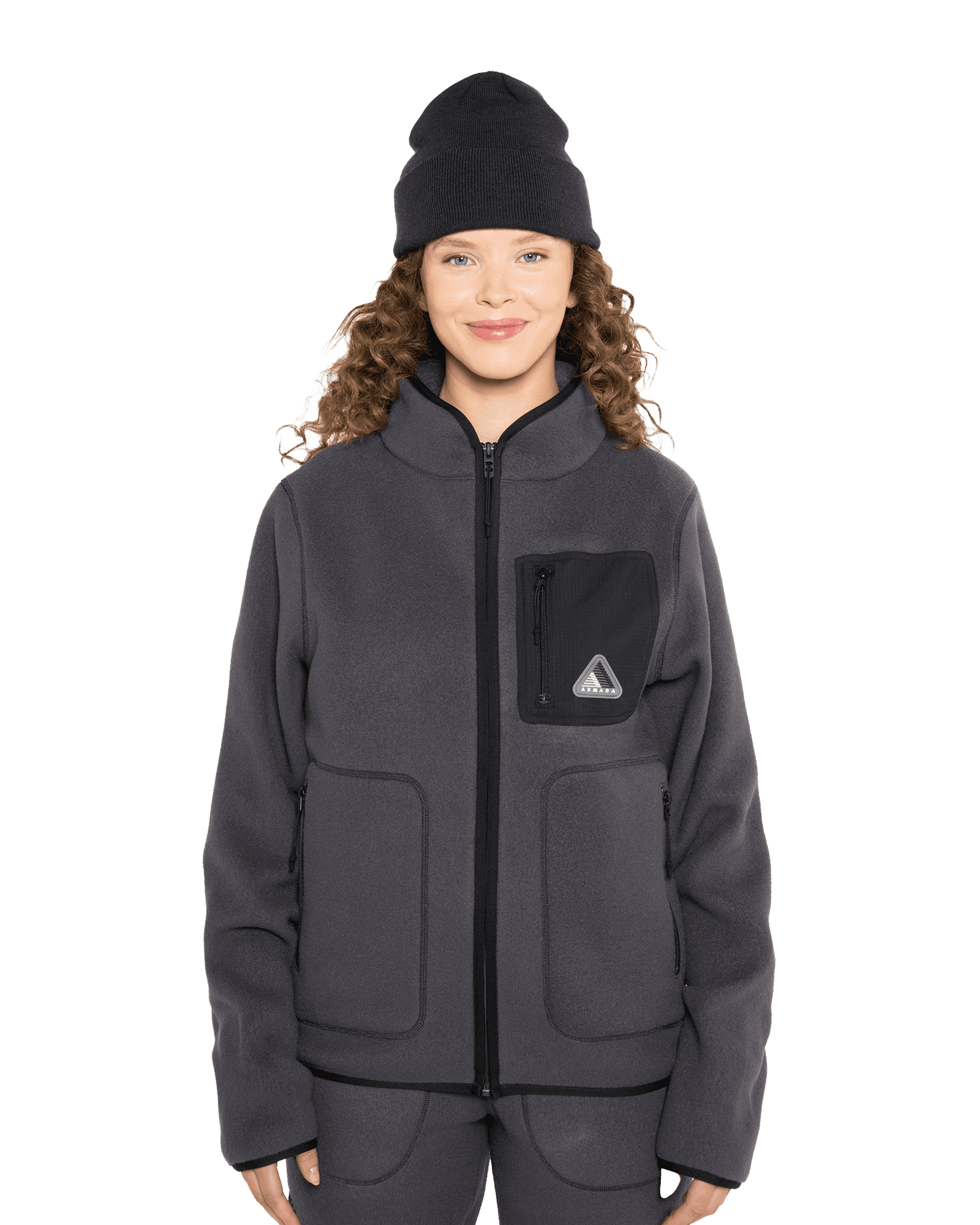 Ledger Fleece Anthracite/Black