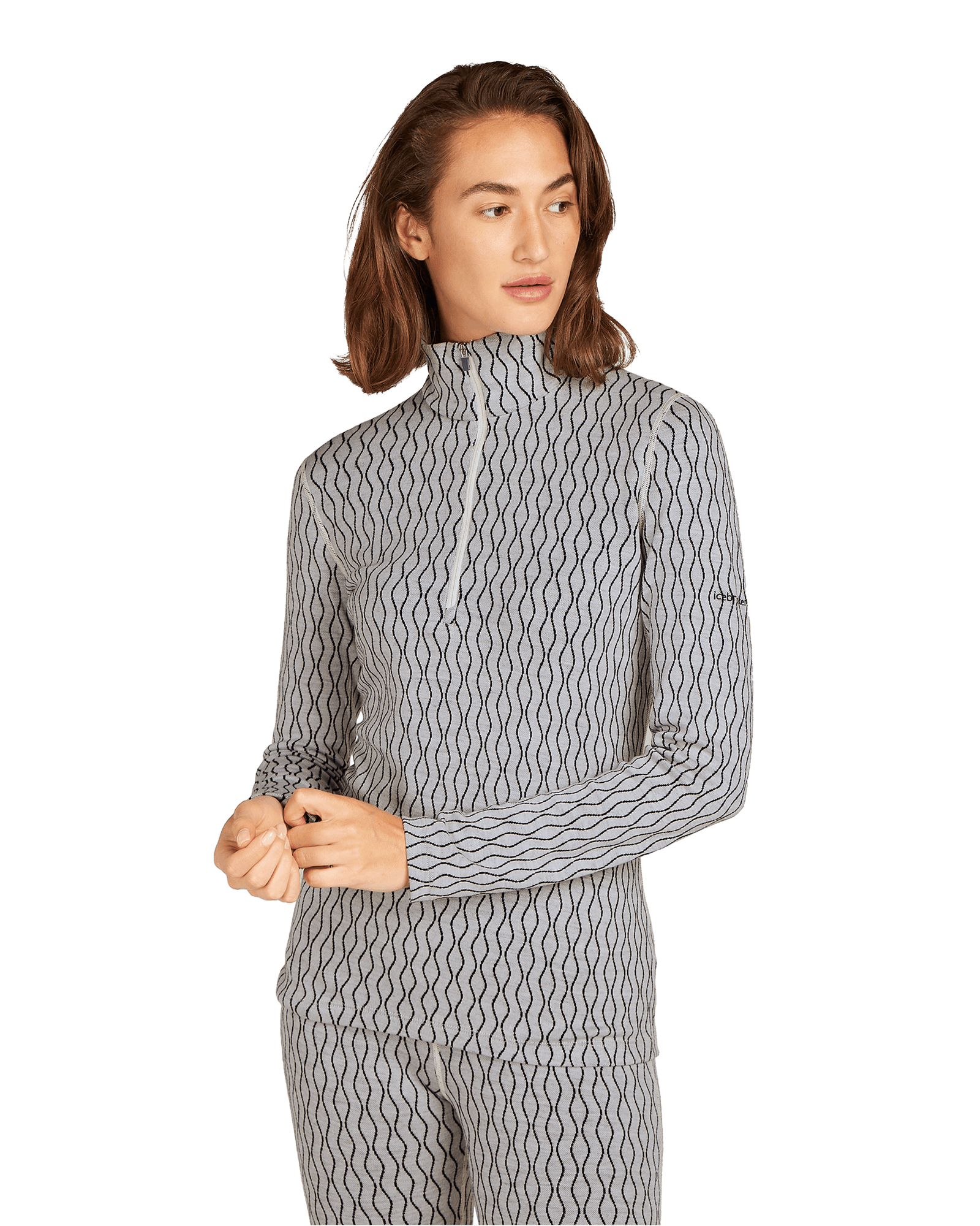 260 Vertex L/S H/Z On-Piste W Piste Snow/Black