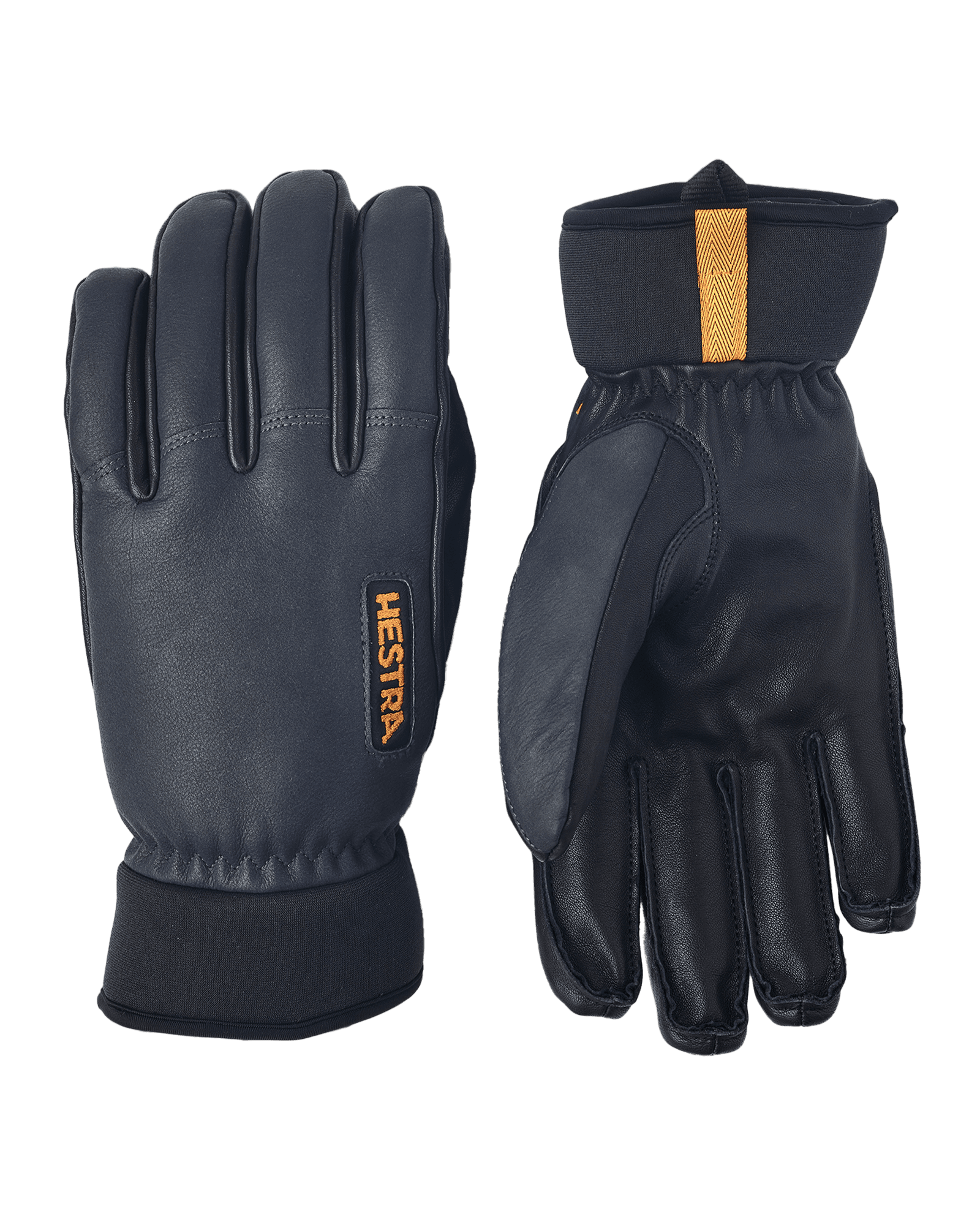 Army Leather Wool Terry - 5 Finger Grey