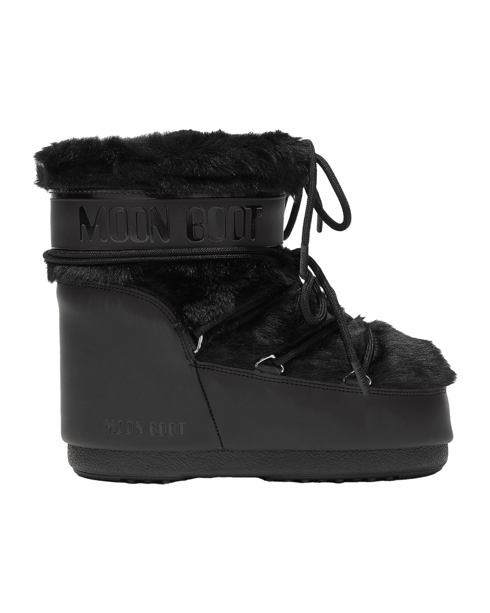 Icon Low Faux Fur Black