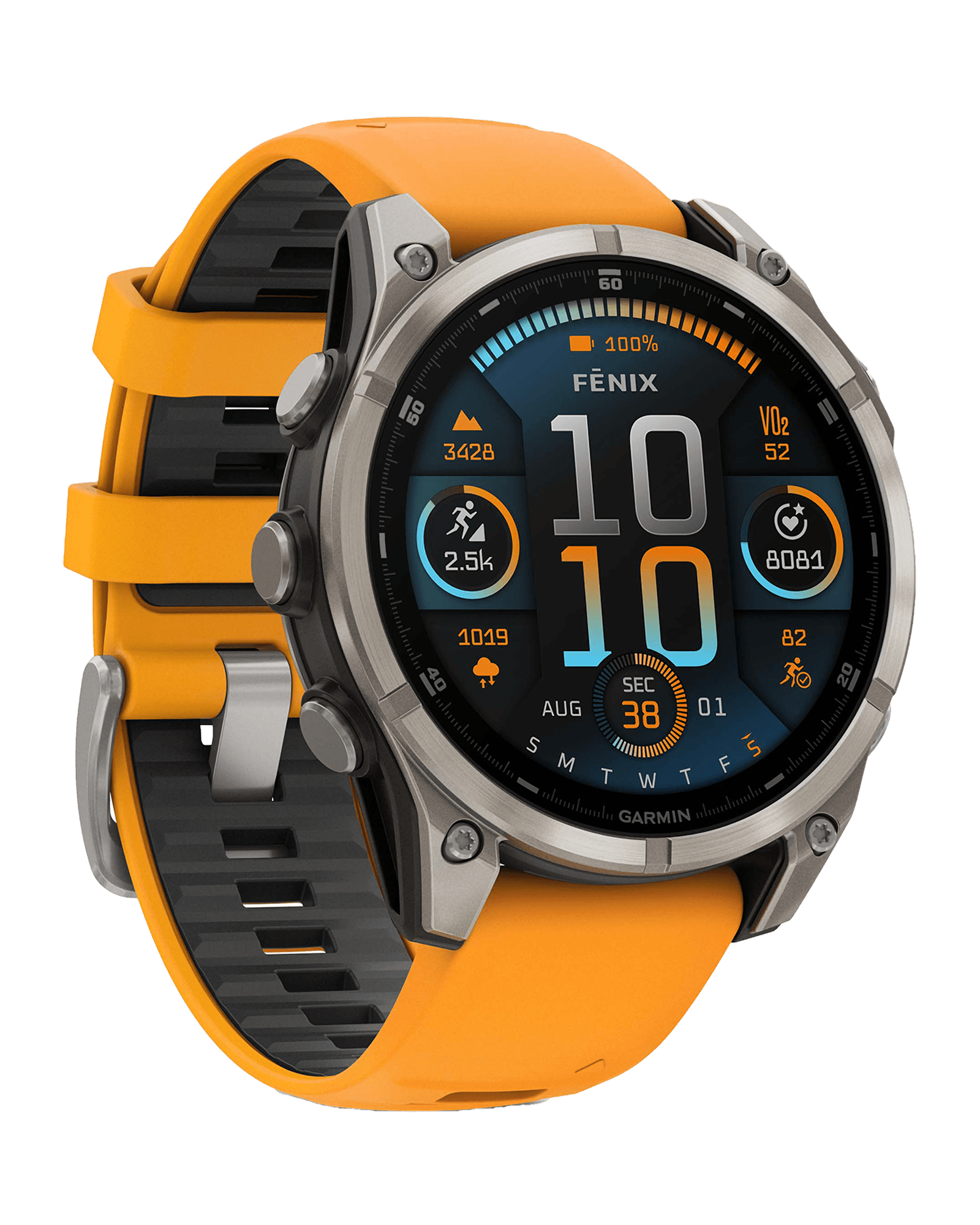 Fenix 8 47mm Saph,Ti/Bare/Grpht,SparkOrg/GrphtBd