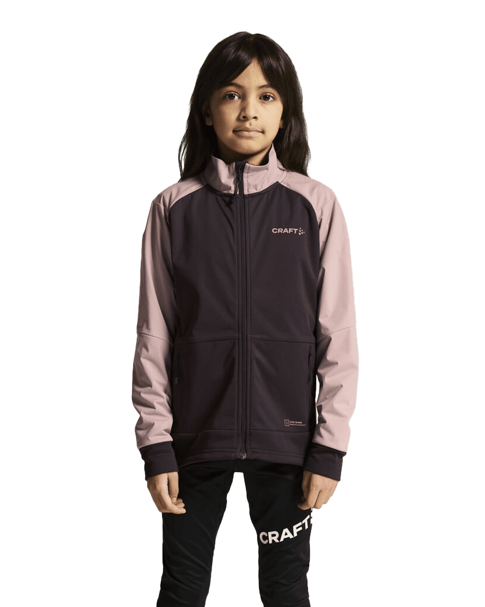 Core Warm Jacket JR DK Plum/Waft