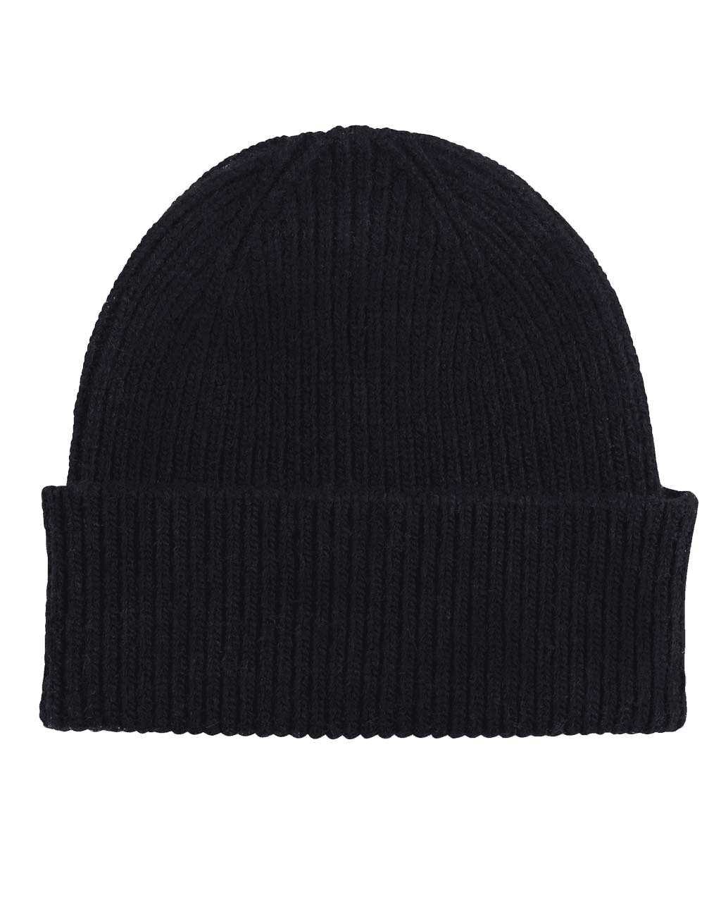 Merino Wool Beanie Deep Black