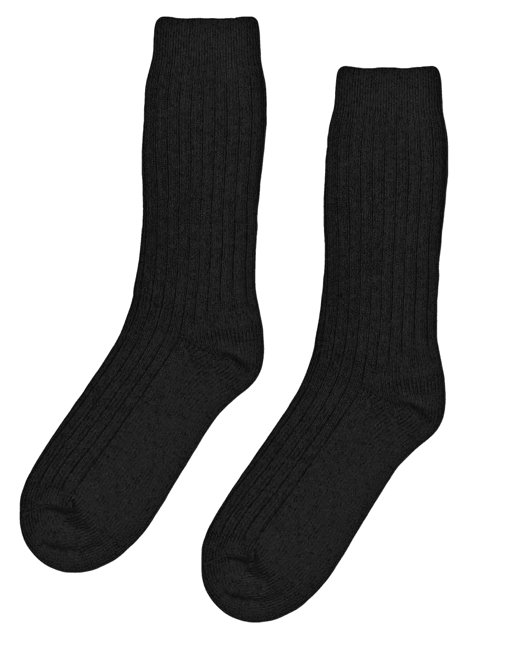 Merino Wool Blend Sock Deep Black
