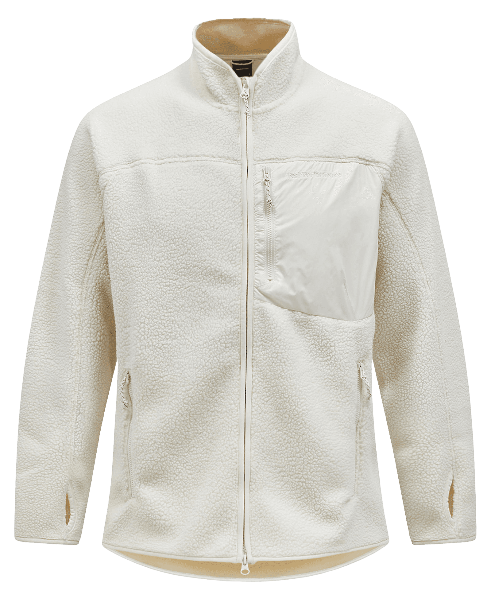 Pile Zip Jacket M Vintage White
