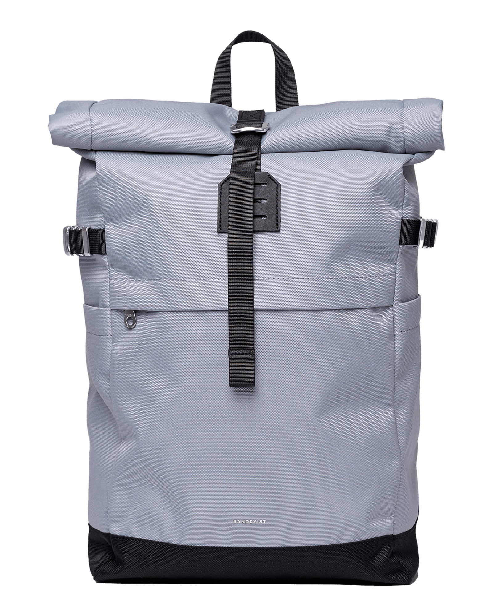 Icon Rolltop Backpack M Ice Blue with Black Leather