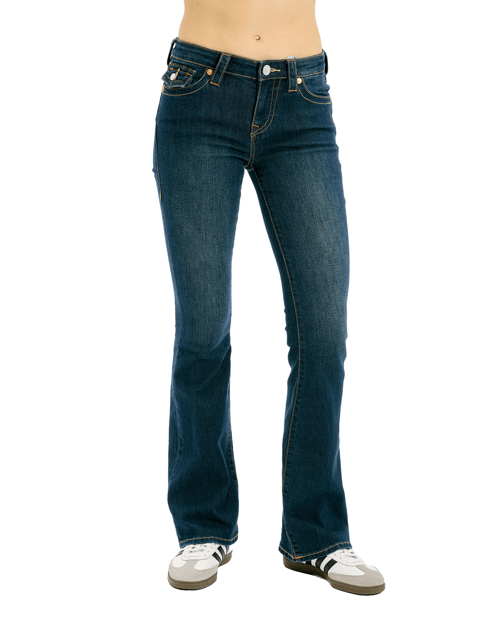 Becca Mid Rise Boot Cut Flap W Muddy Waters