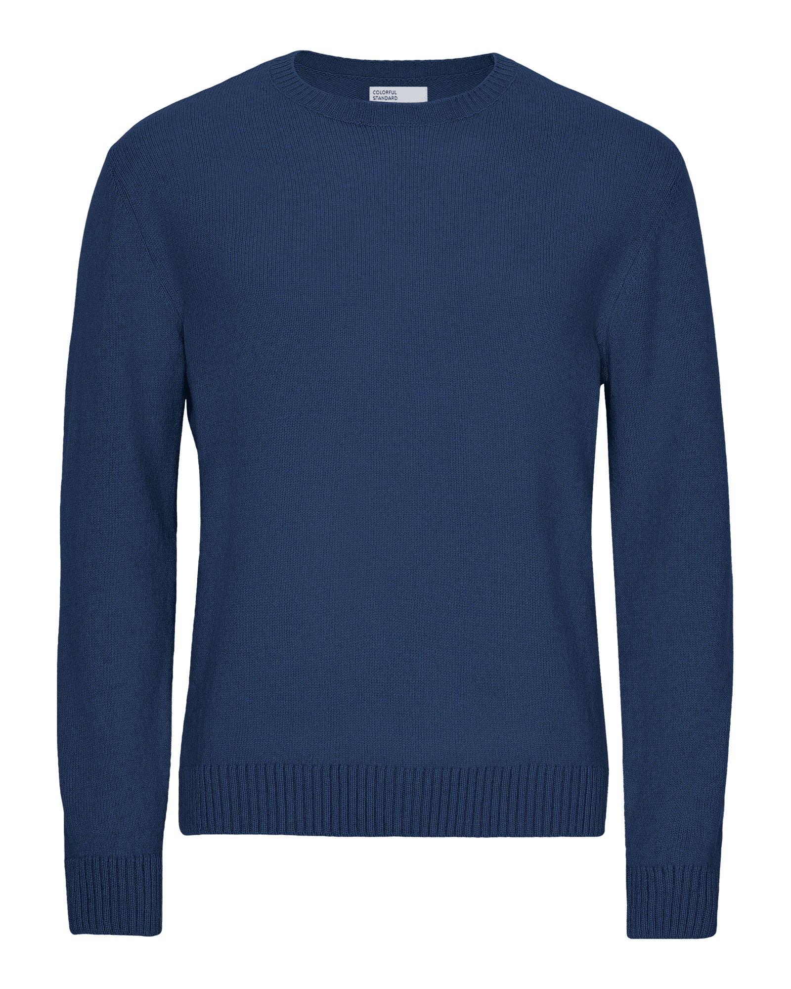 Classic Merino Wool Crew M Marine Blue