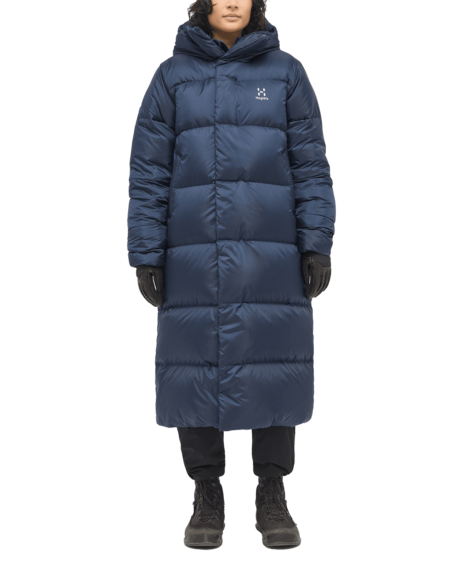 Long Down Parka W Tarn Blue