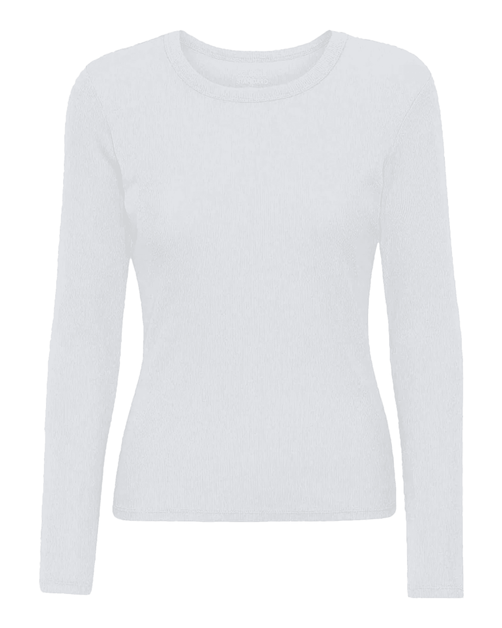 Organic Rib L/S T-Shirt W Optical White